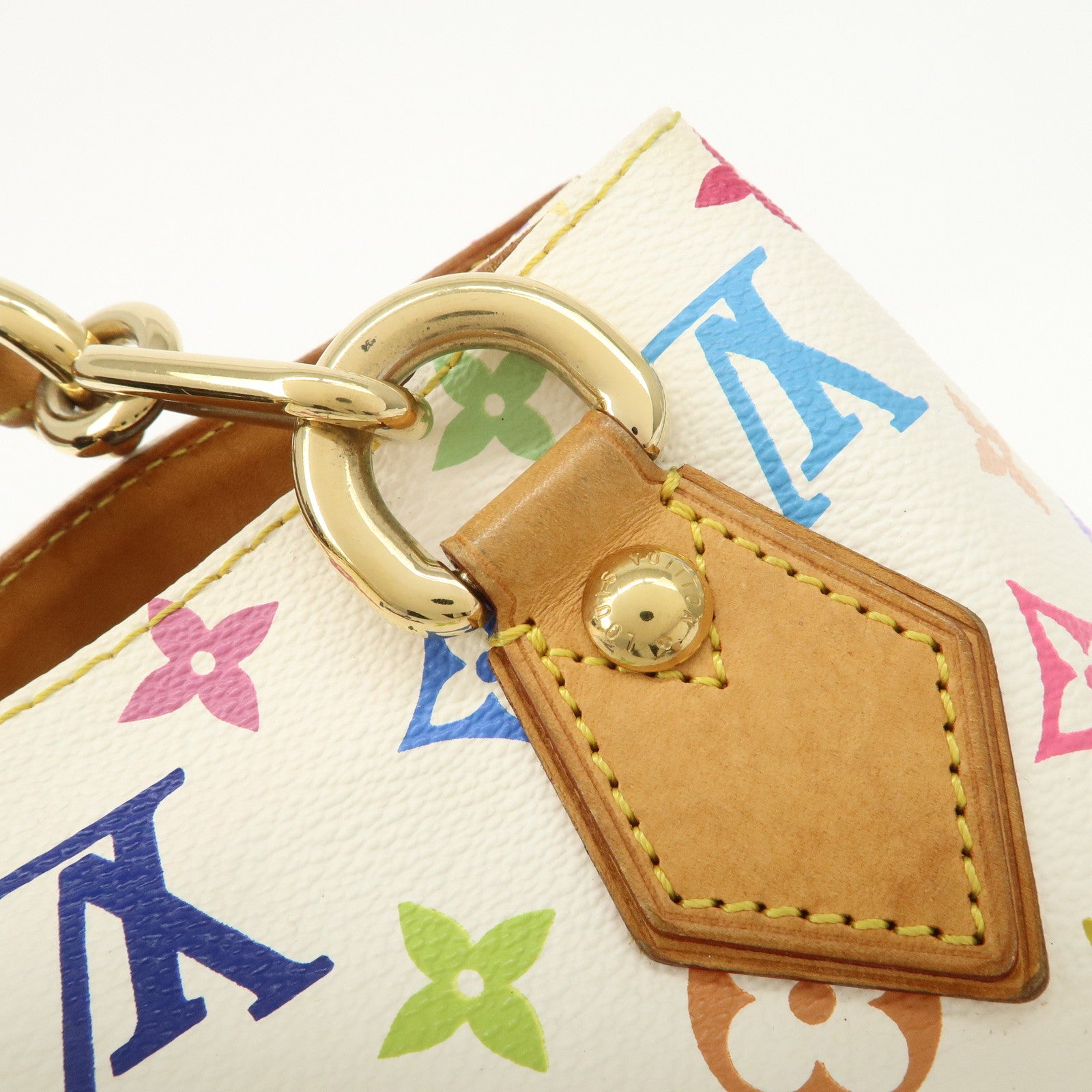 Louis Vuitton Monogram Multicolor Audra Hand Bag Blanc M40047