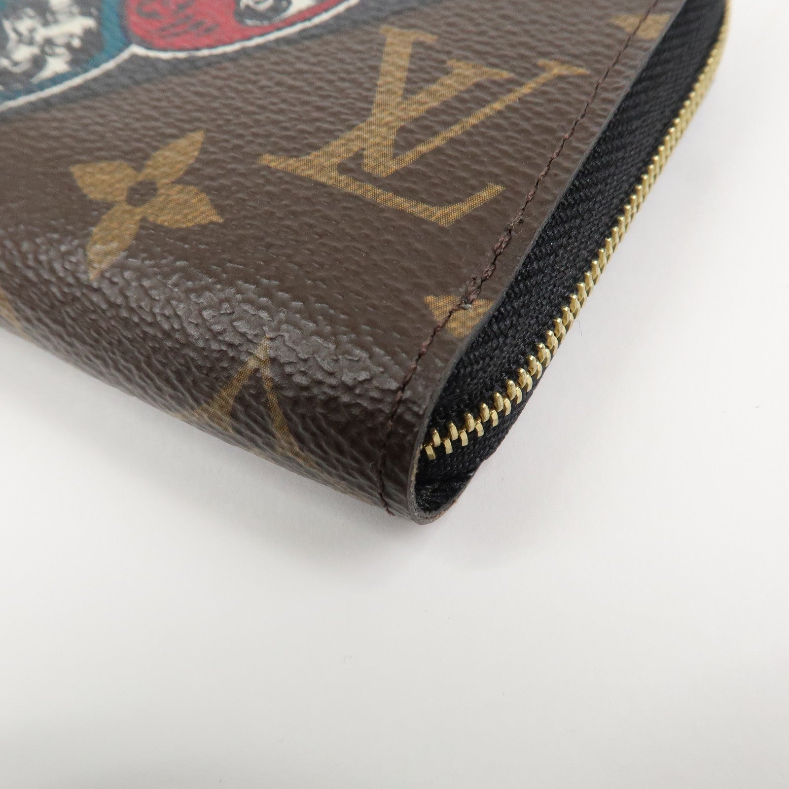 Louis Vuitton Monogram Zippy Round Coin Purse Kansai Yamamoto Brown M67250