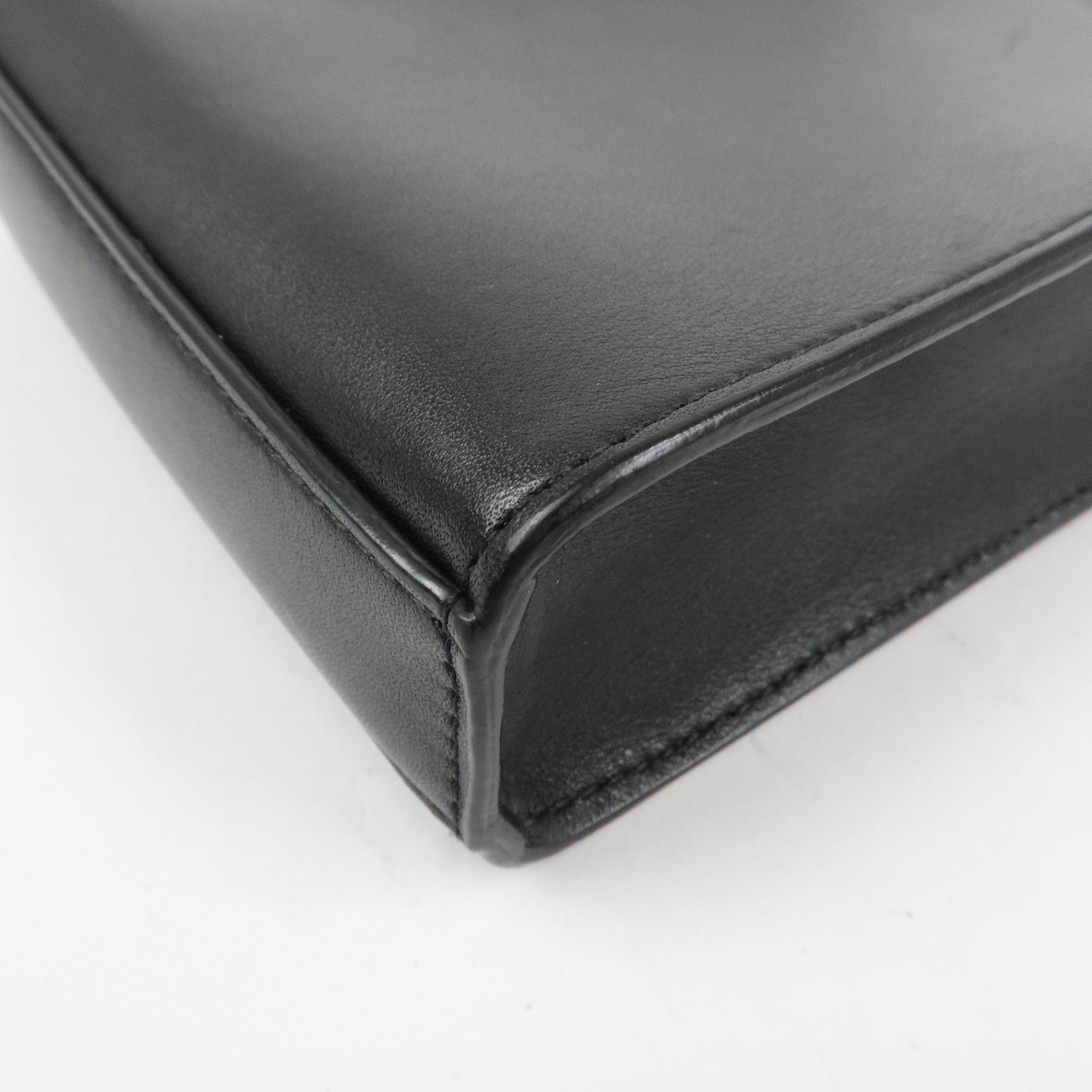 JIL SANDER Tangle Small Logo Leather Shoulder Bag Black