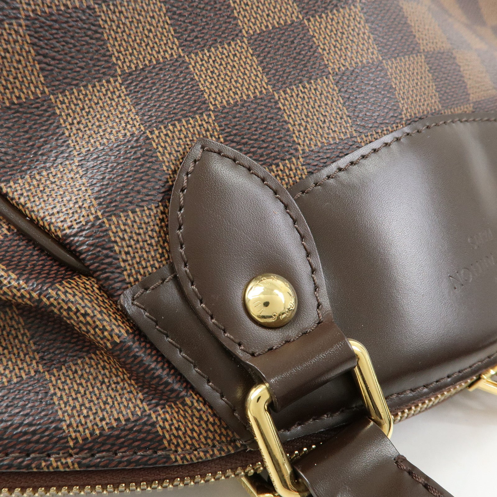Louis Vuitton Damier Ebene Verona PM Hand Bag Brown N41117
