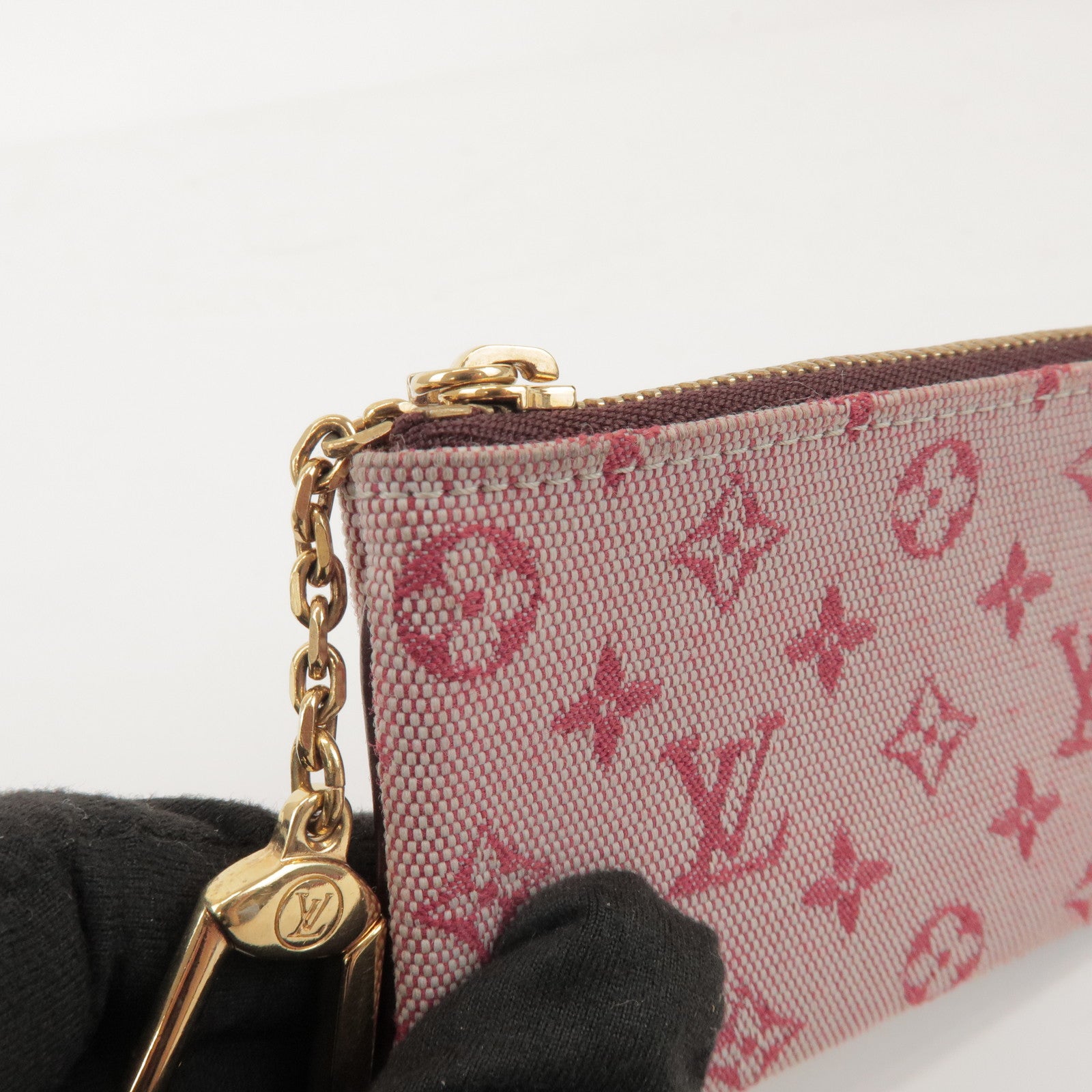 Louis Vuitton Monogram Mini Pochette Cles Coin Case Cerise M92238