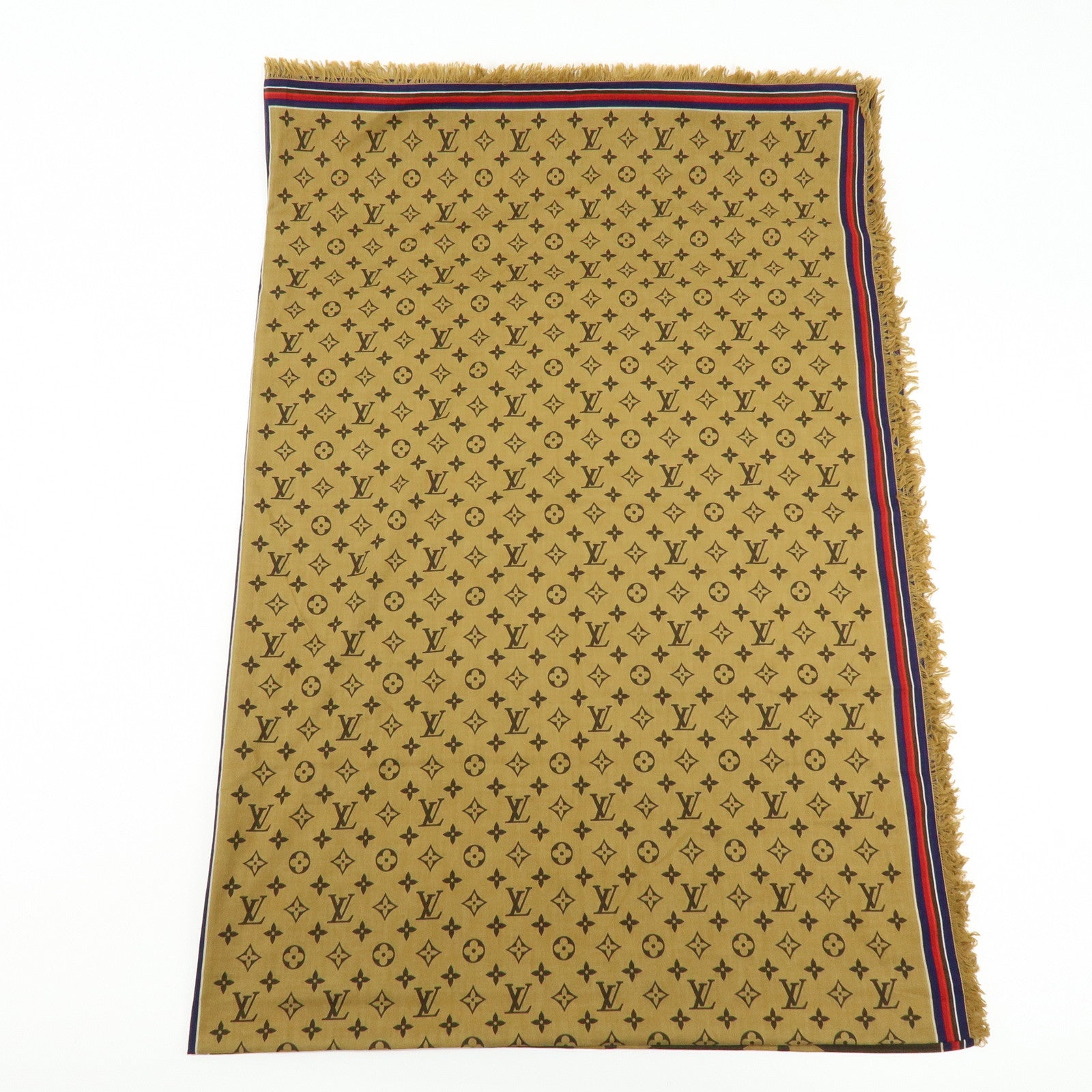 Louis Vuitton Étole Monogram Bliss 100％ Cotton Scarf Brown M76366