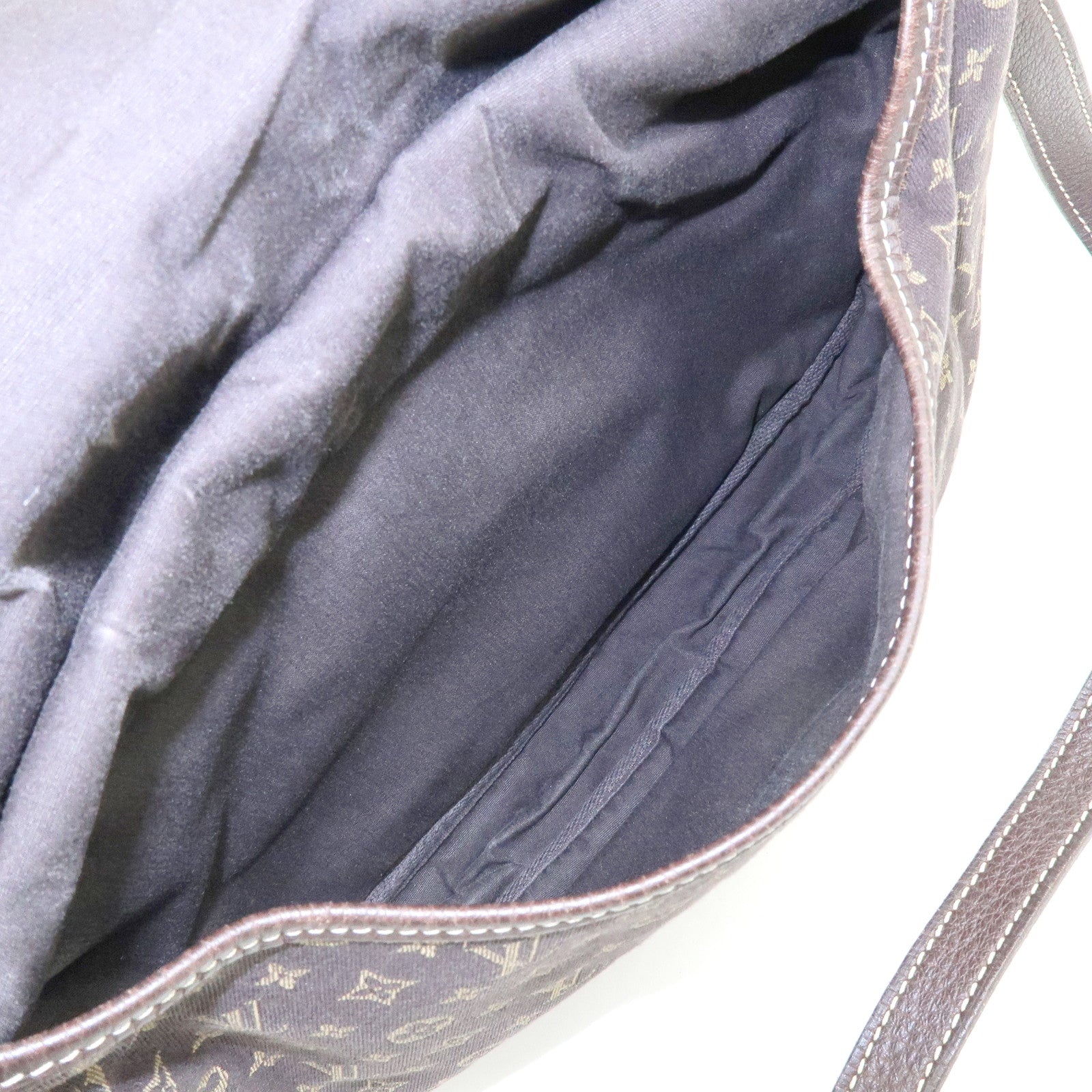 Louis Vuitton Monogram Mini Lin Saumur 30 Shoulder Bag Ebene M95227