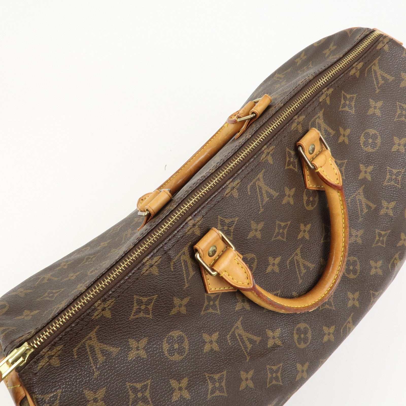Louis Vuitton Monogram Speedy 40 Hand Bag Boston Bag Brown M41522