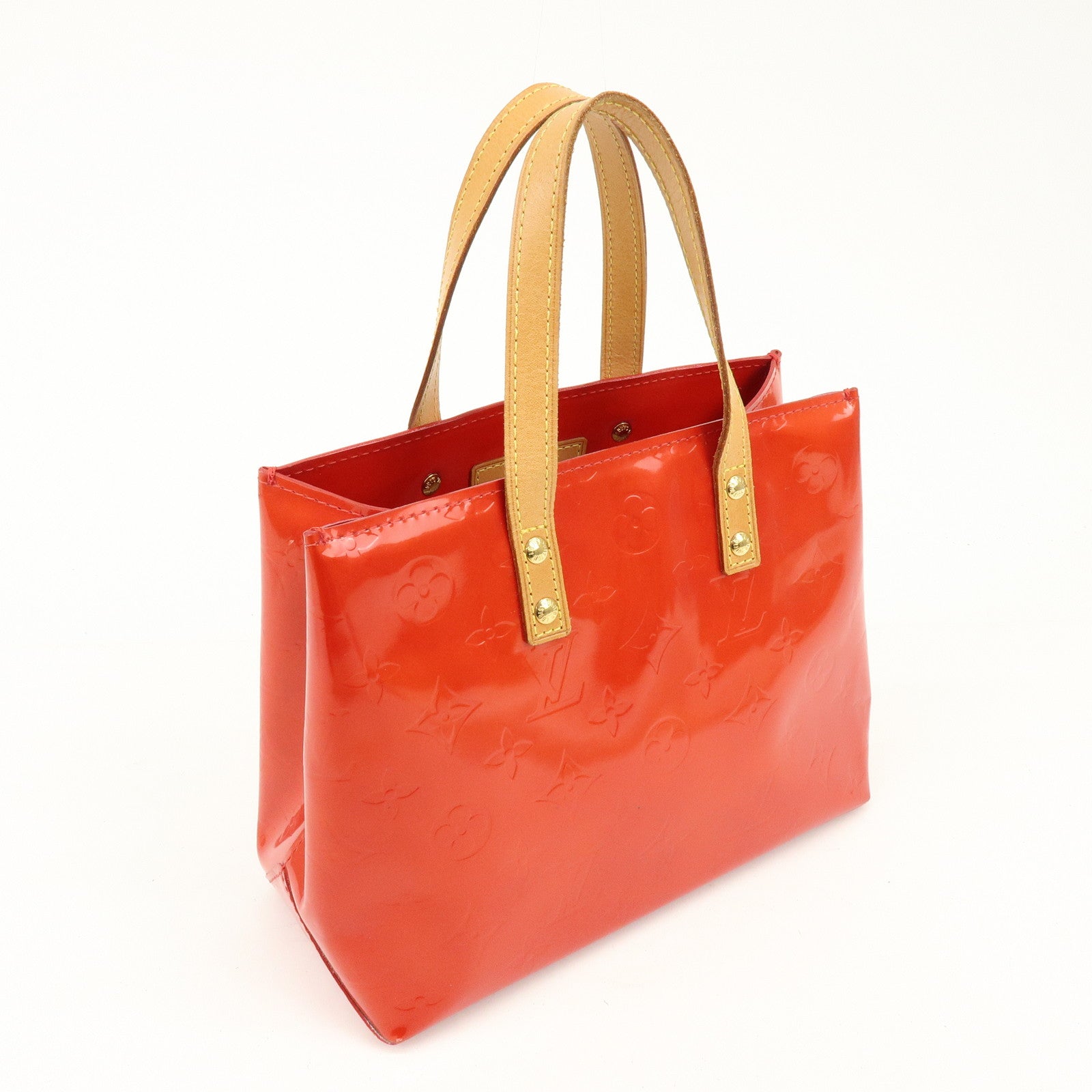 Louis Vuitton Monogram Vernis Lead PM Hand Bag Pomme d'Amour M91990