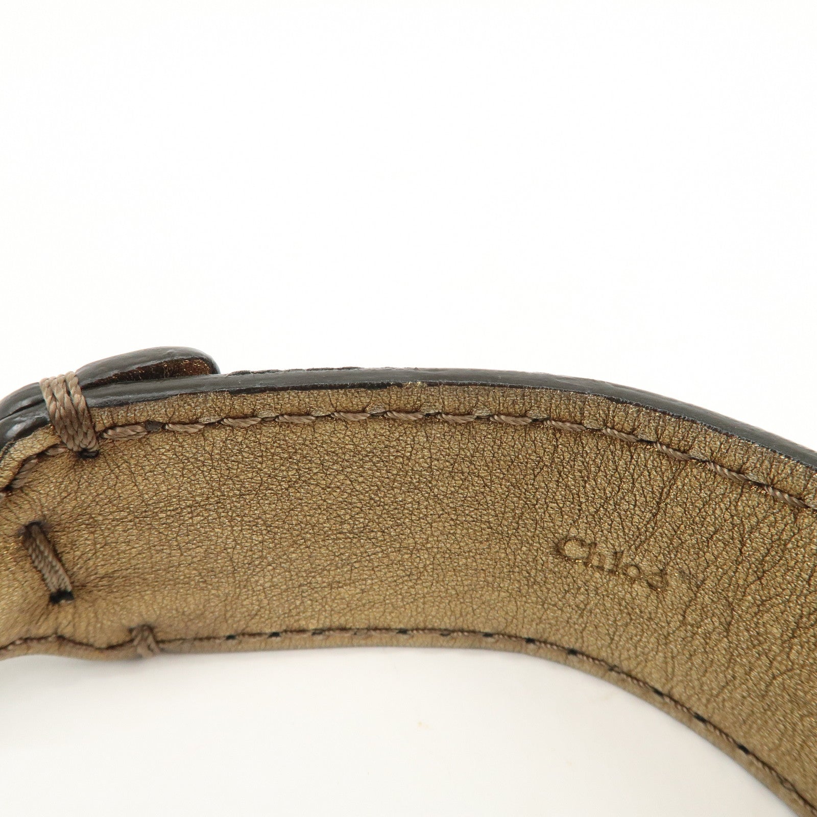 Chloe Betty Leather Shoulder Bag Hand Bag Bronze