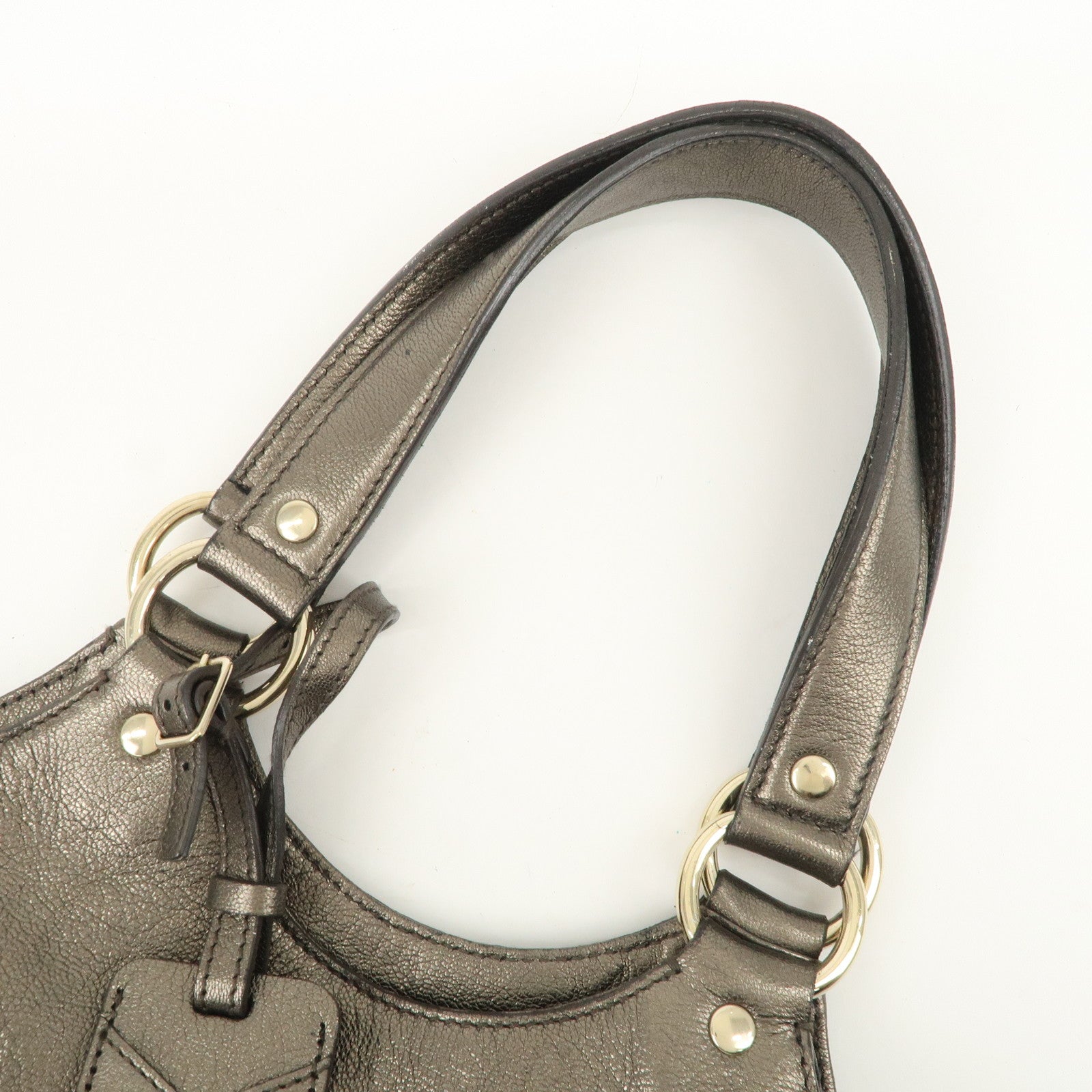 SAINT LAURENT Metropolis Rive Gauche Leather Tote Bag 177739
