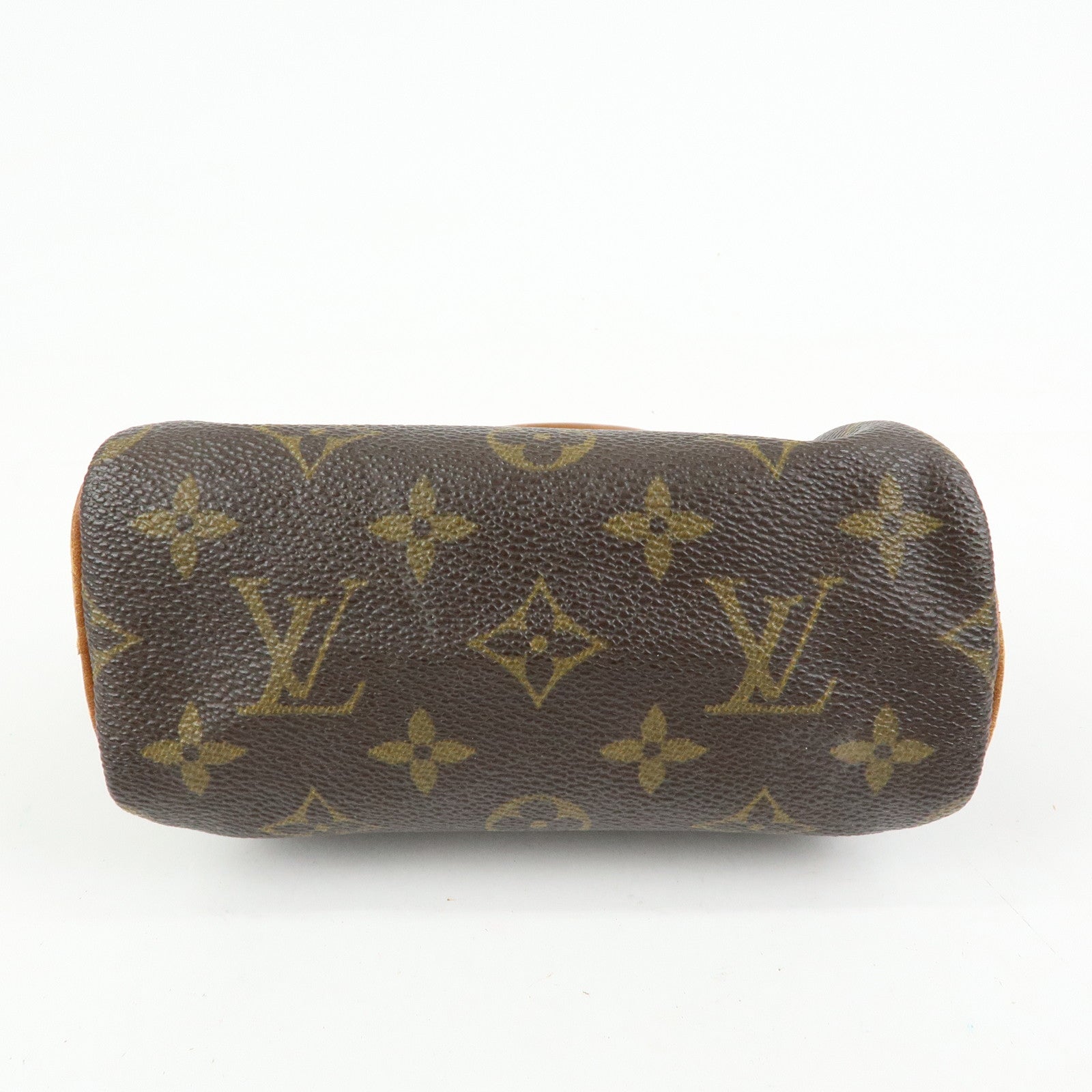 Louis Vuitton Monogram Mini Speedy Hand Bag Brown M41534