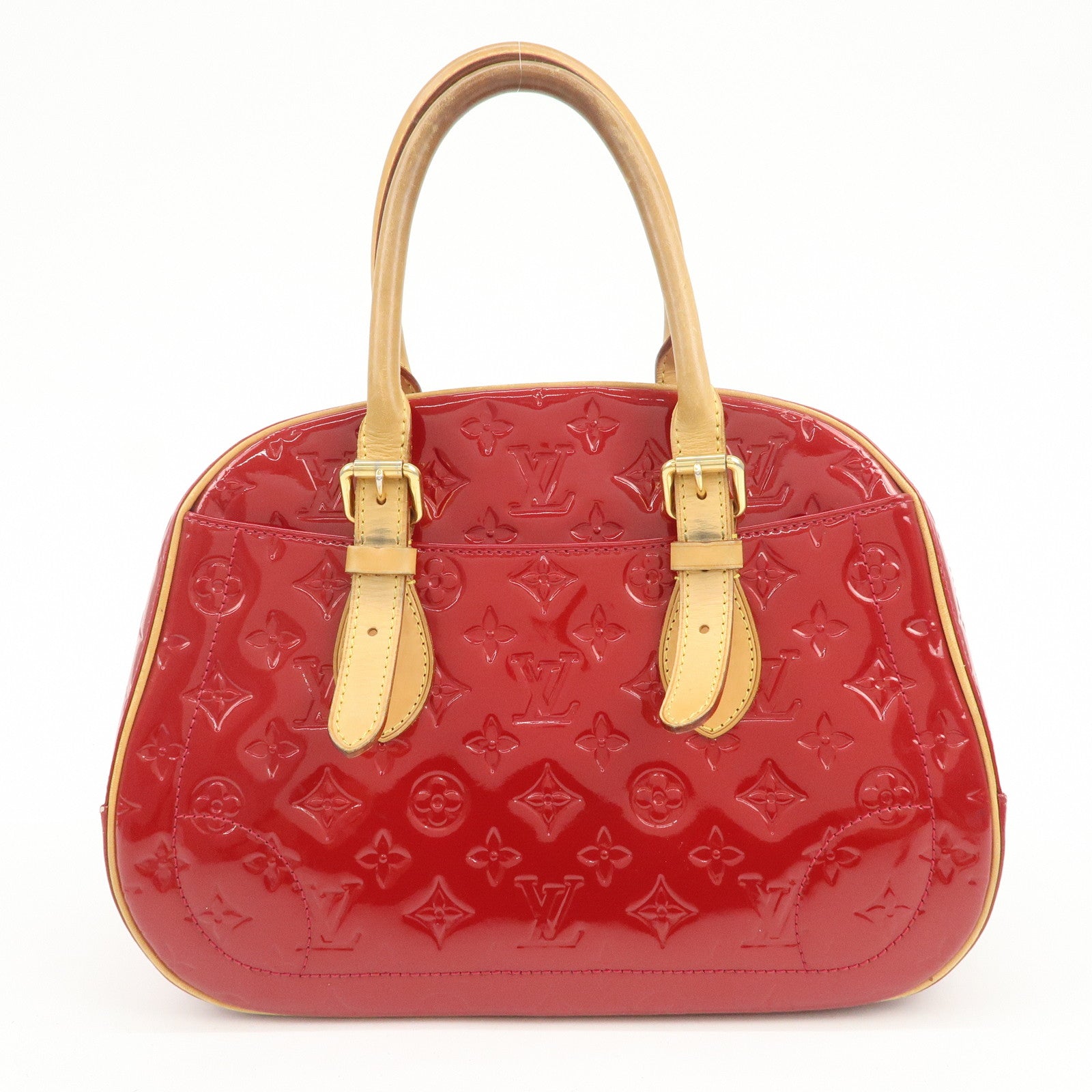 Louis Vuitton Monogram Vernis Summit Drive Hand Bag Red M93513