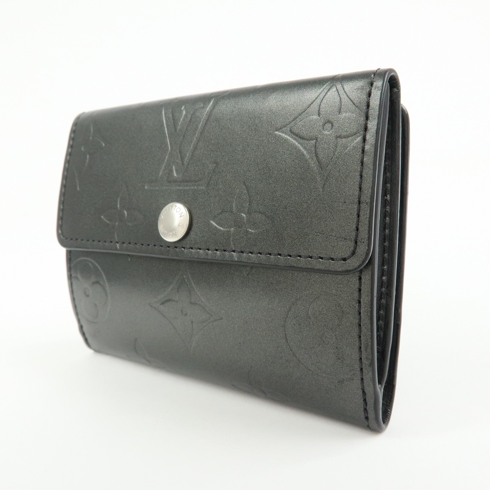 Louis Vuitton Monogram Matte Vernis Ludlow Coin Case Noir M65122