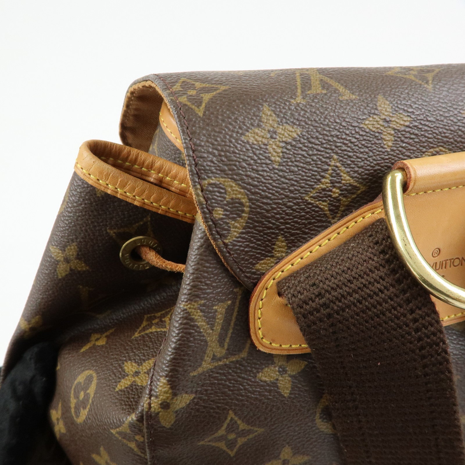 Louis Vuitton Monogram Montsouris GM Backpack Rucksack Brown M51135