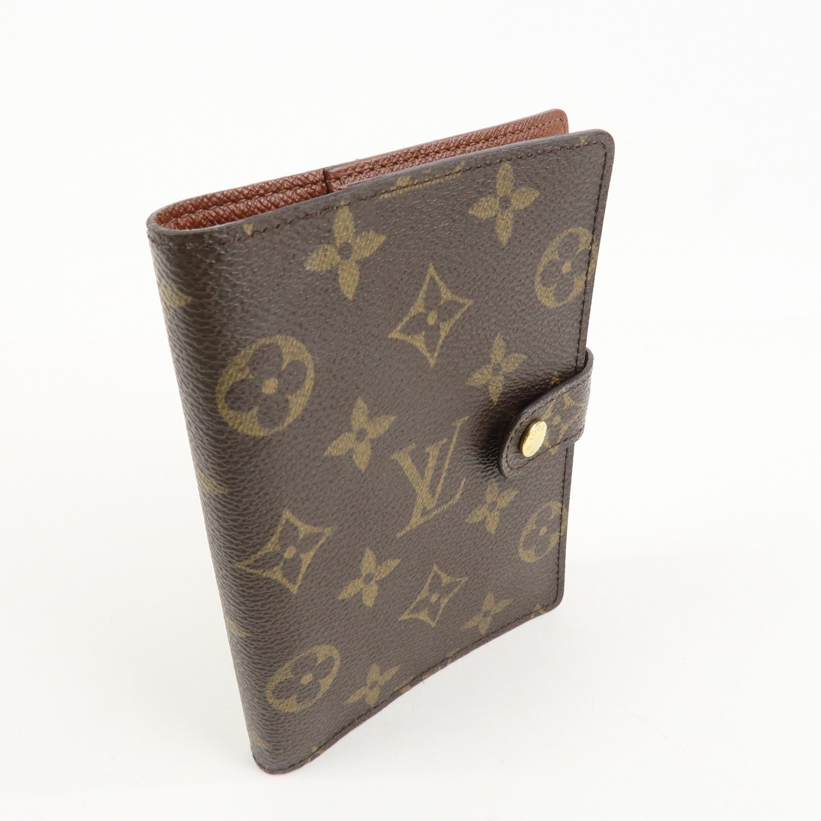 Louis Vuitton Monogram Agenda PM Planner Cover Brown R20005 Used