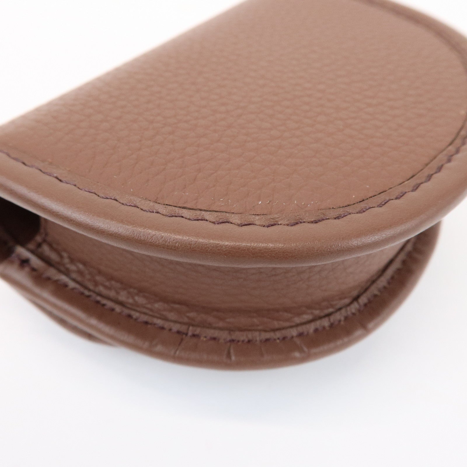 Christian Dior Leather Gallop Nano Pouch Coin Case Key Case Brown