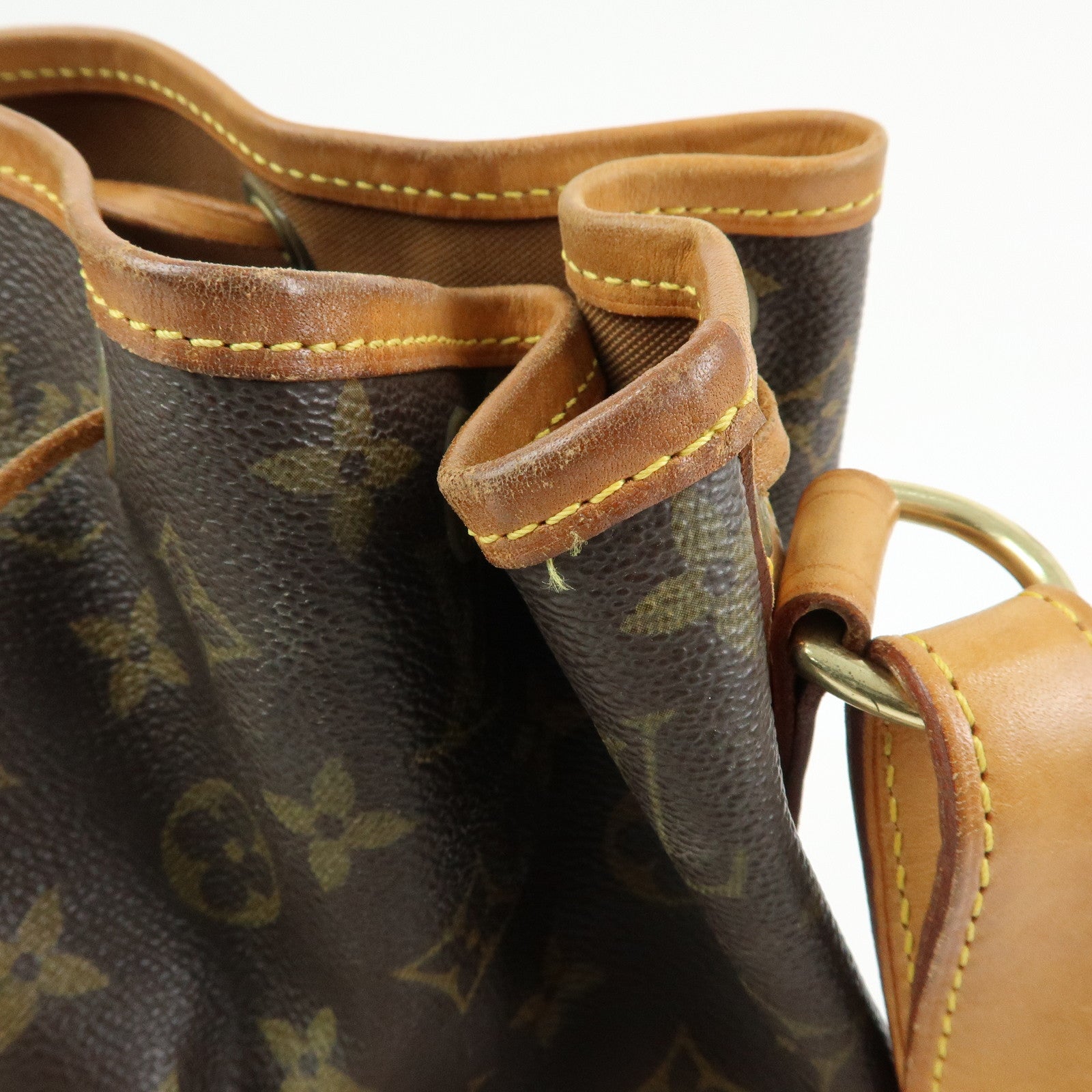 Louis Vuitton Monogram Petit Noe Shoulder Bag Brown M42226