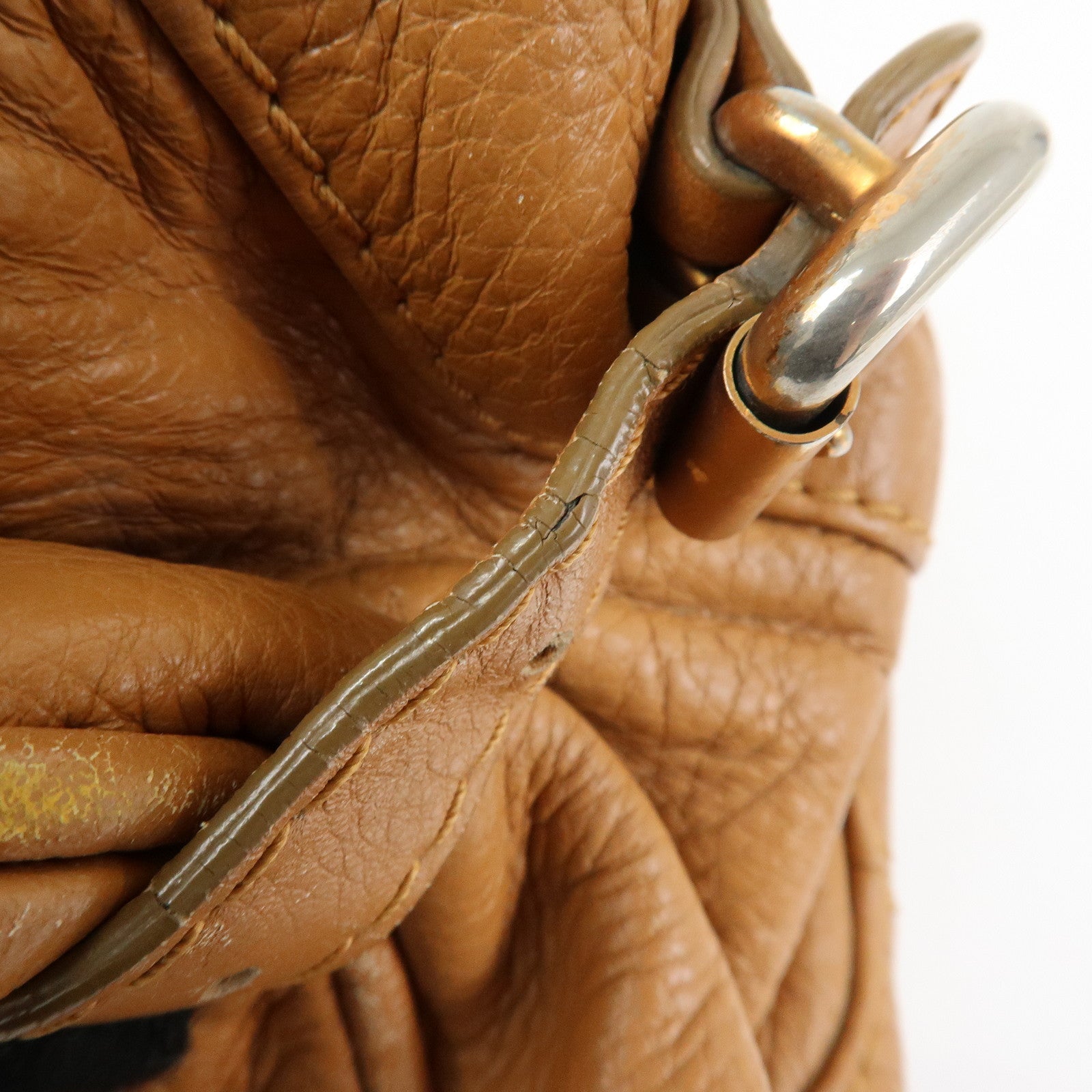 Chloe Paddington Medium Leather Hand Bag Shoulder Bag Brown