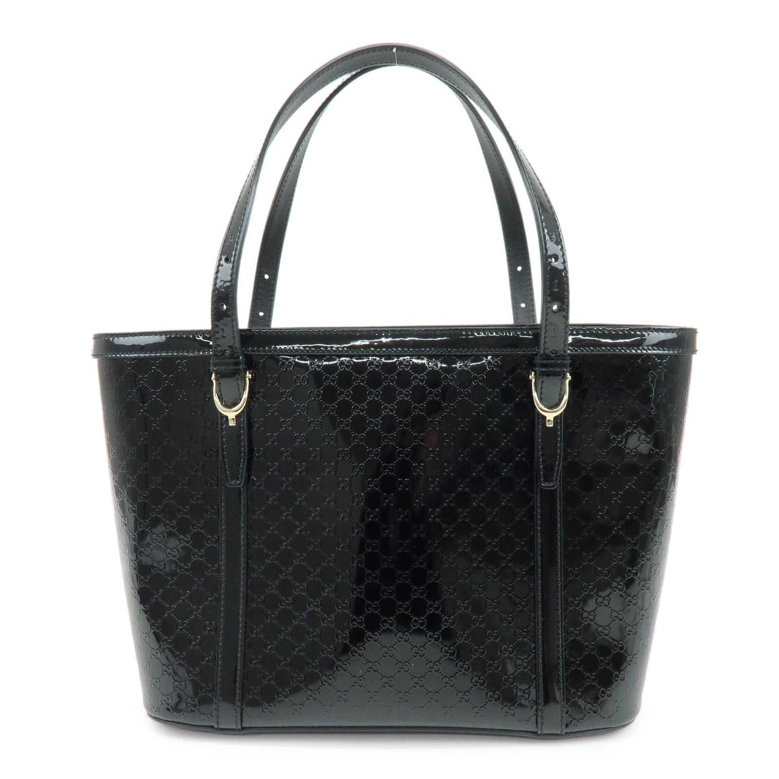 GUCCI Microguccissima Gucci Nice Patent Leather Tote Bag 336776