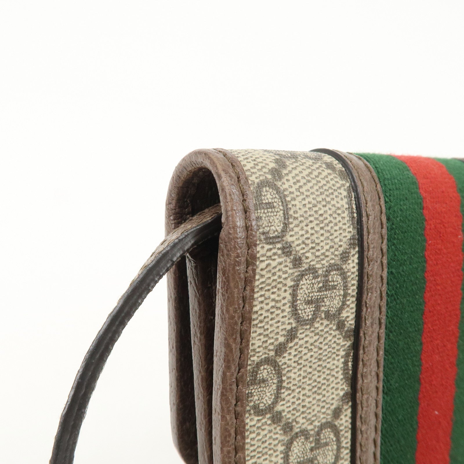 GUCCI Ophidia Sherry GG Supreme PVC Mini Shoulder Bag Beige 625757