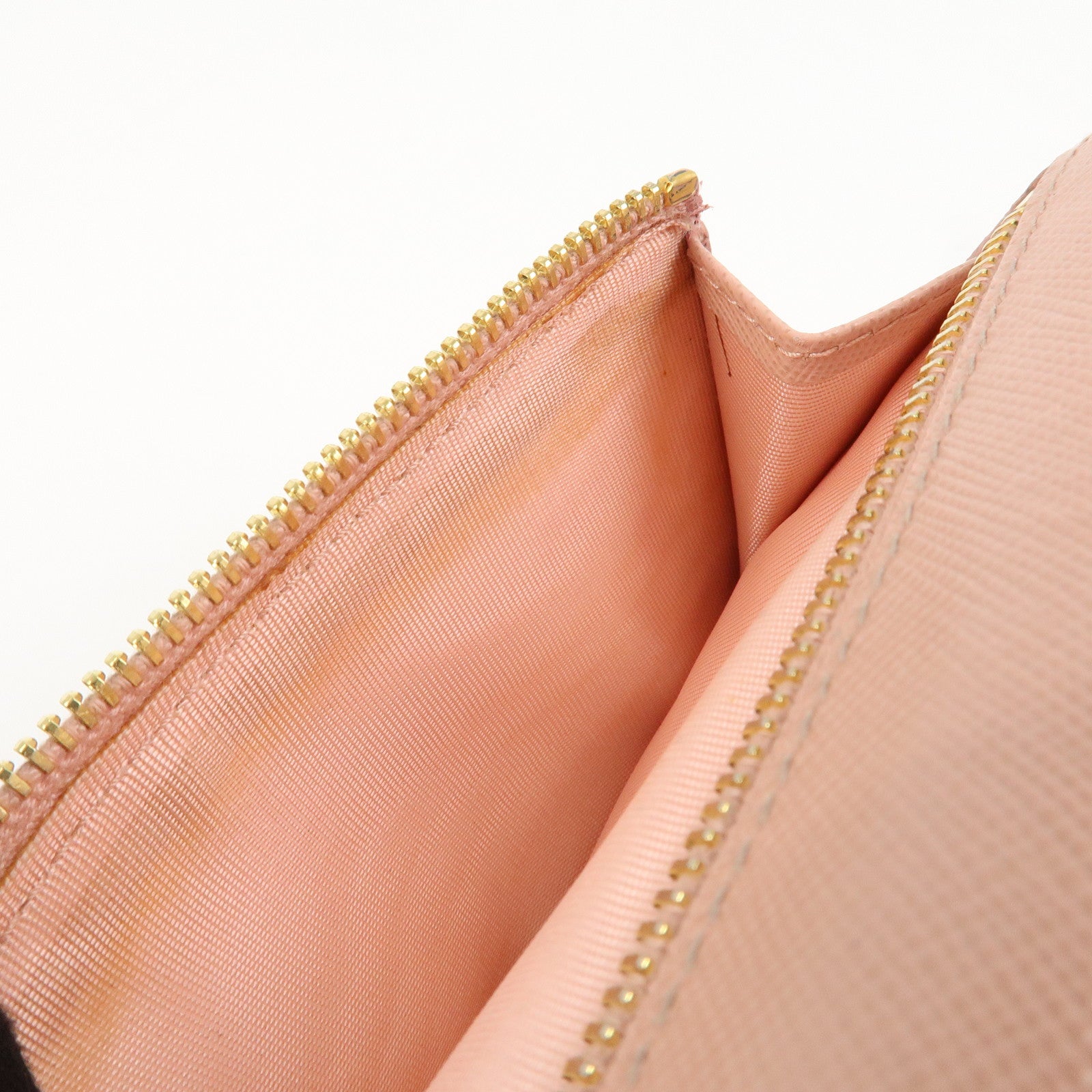 PRADA Logo Saffiano Leather Ribbon Long Wallet Pink 1M1132