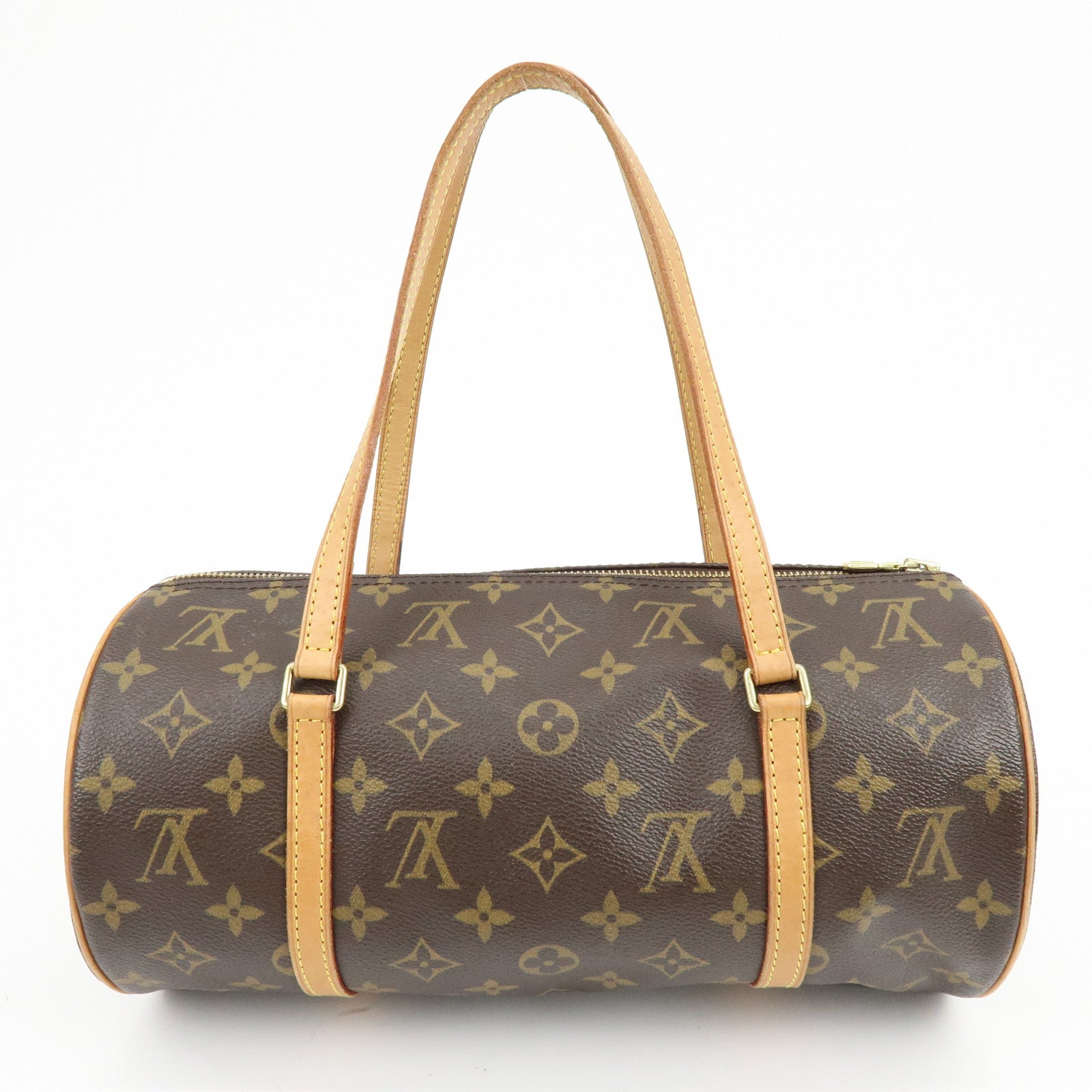 Louis Vuitton Monogram Papillon 30 Hand Bag Brown M51385