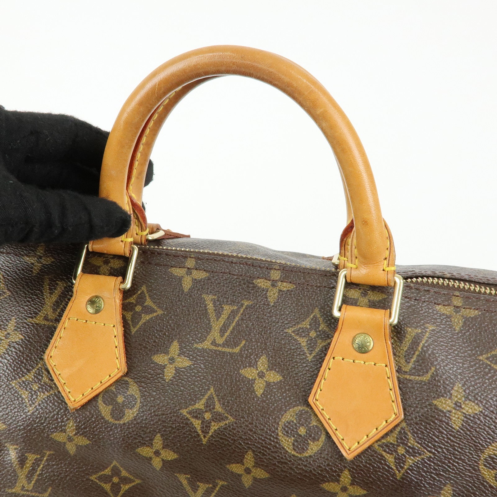 Louis Vuitton Monogram Speedy 40 Hand Bag Boston Bag Brown M41522