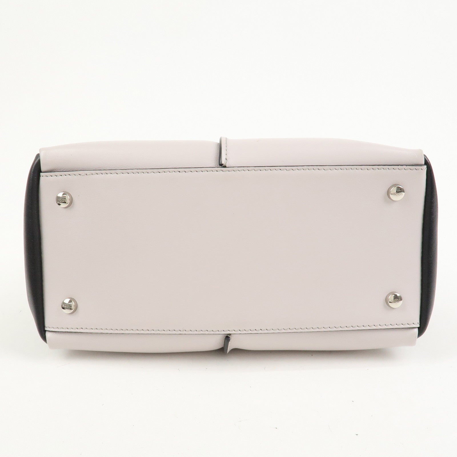TOD’S D Styling 2Way Bag Hand Bag Shoulder Bag Light Purple Black