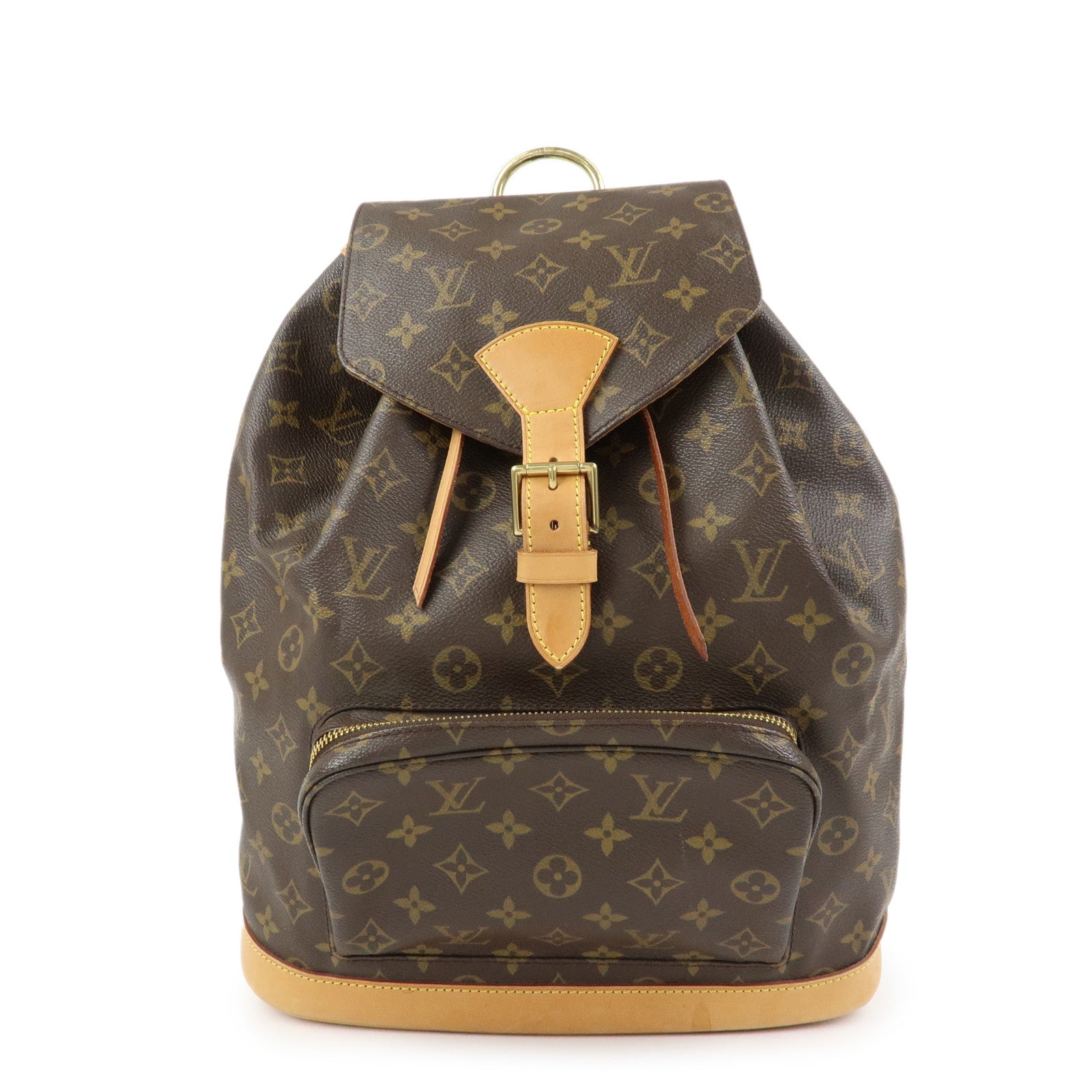 Louis Vuitton Monogram Montsouris GM Backpack Rucksack Brown M51135