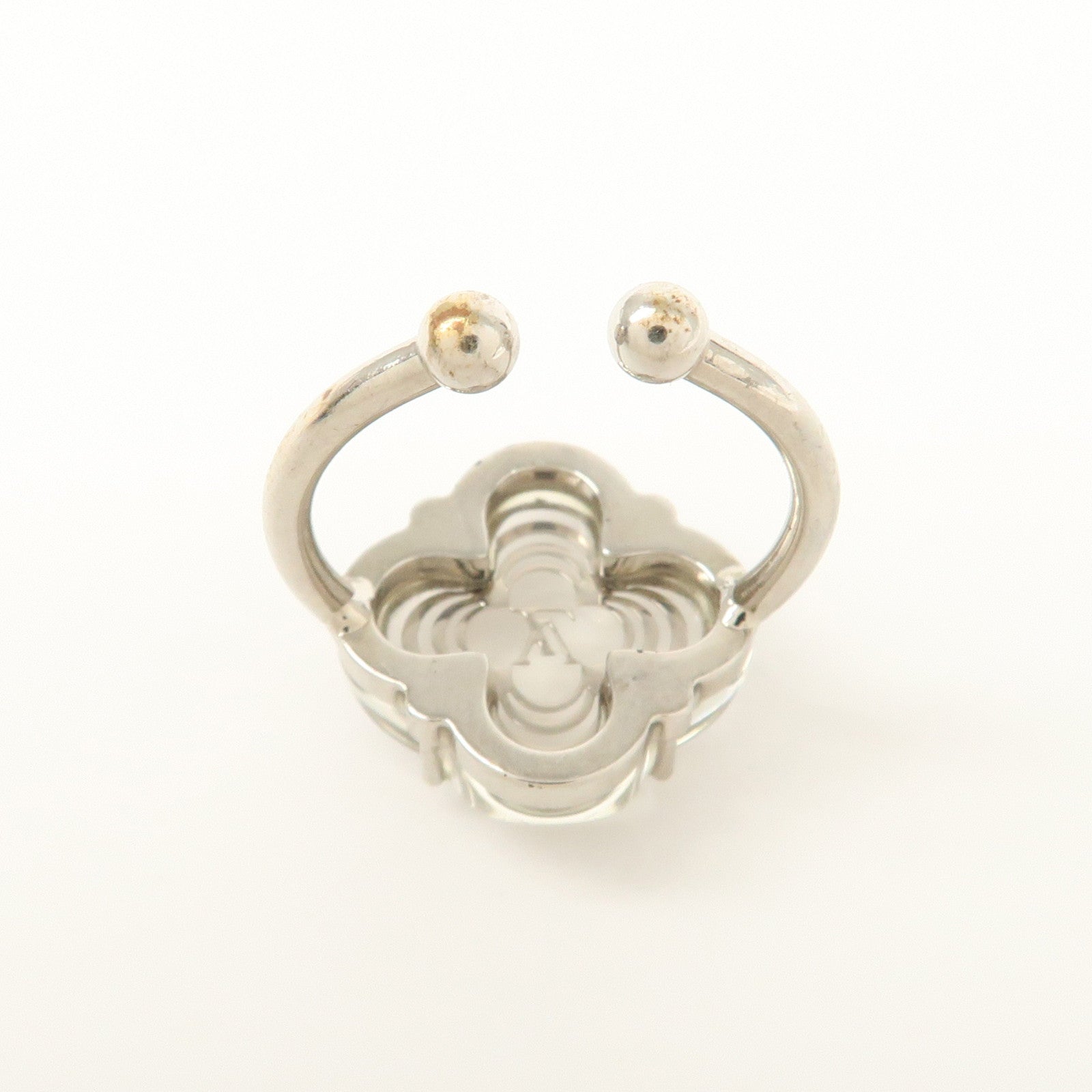 Louis Vuitton Barbe a la Folie Flower Ring Transparet Silver