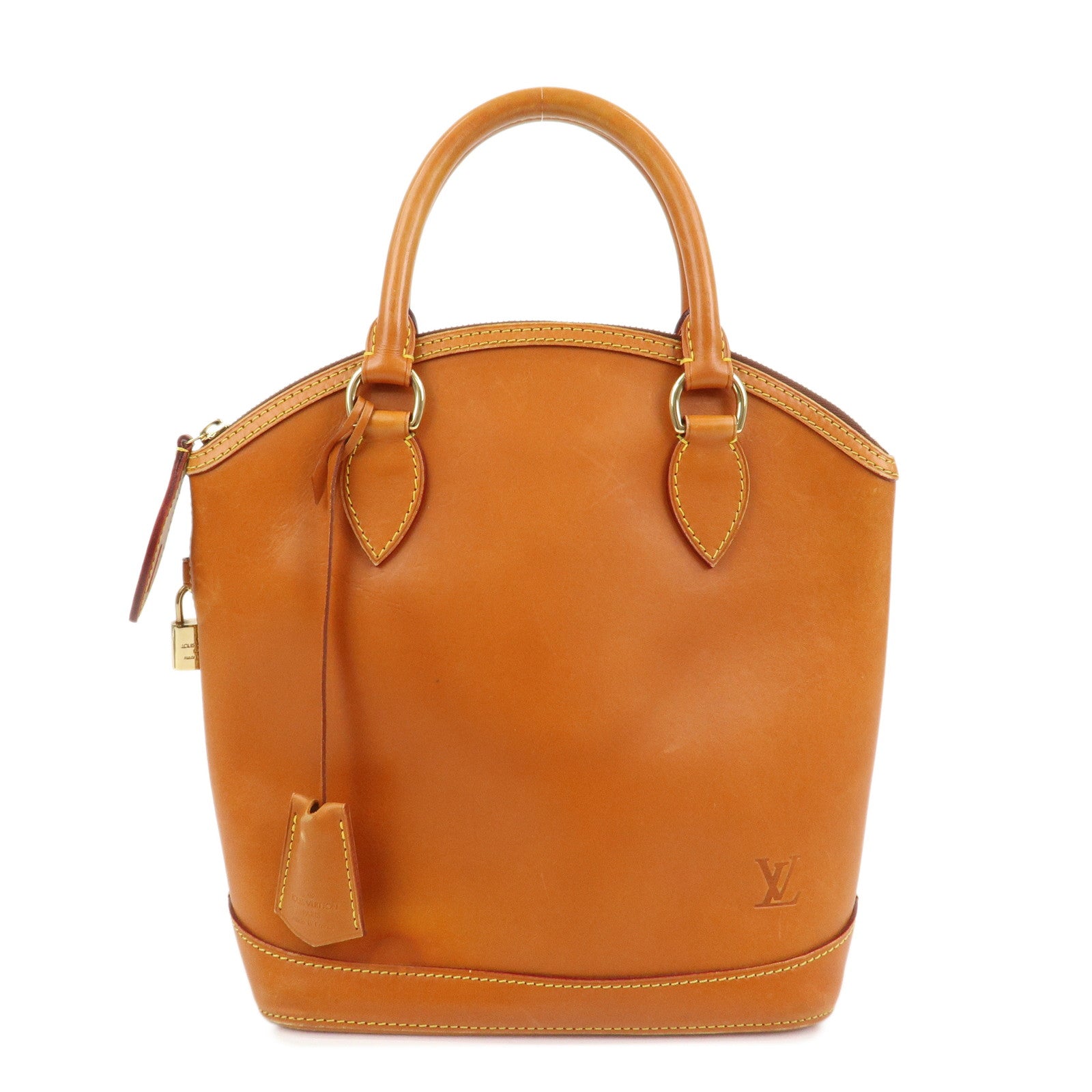 Louis Vuitton Lockit Nomade Leather Hand Bag Caramel Brown M85388
