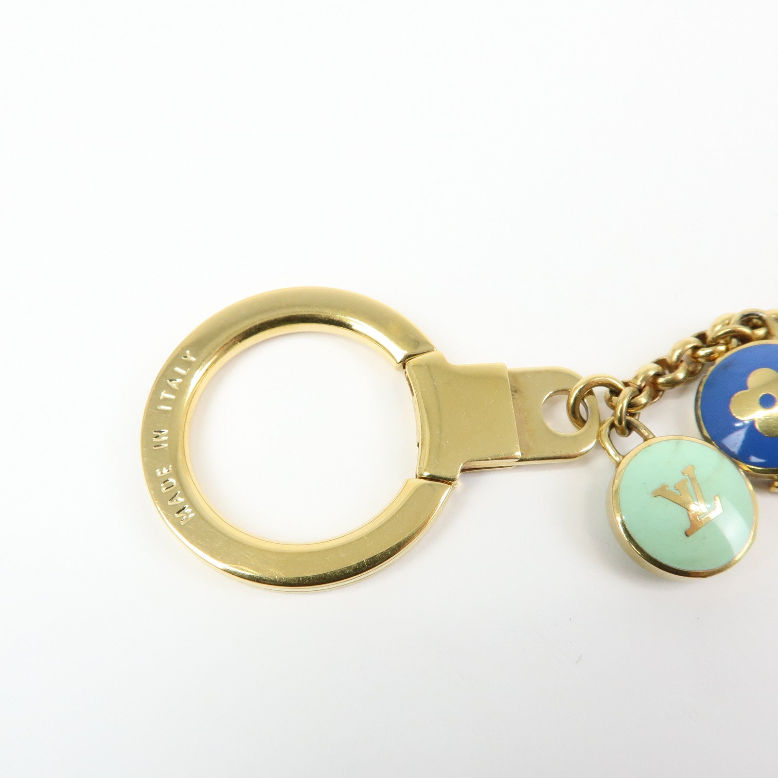 Louis Vuitton Monogram Porte Cles Chaine Pastille Bag Charm M65380