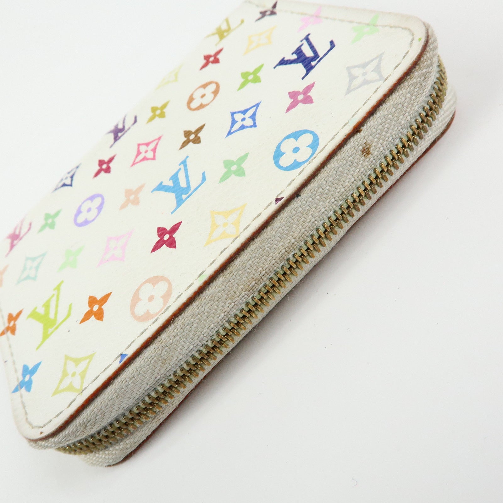 Louis Vuitton Monogram Multicolor Zippy Coin Purse Blanc M66548