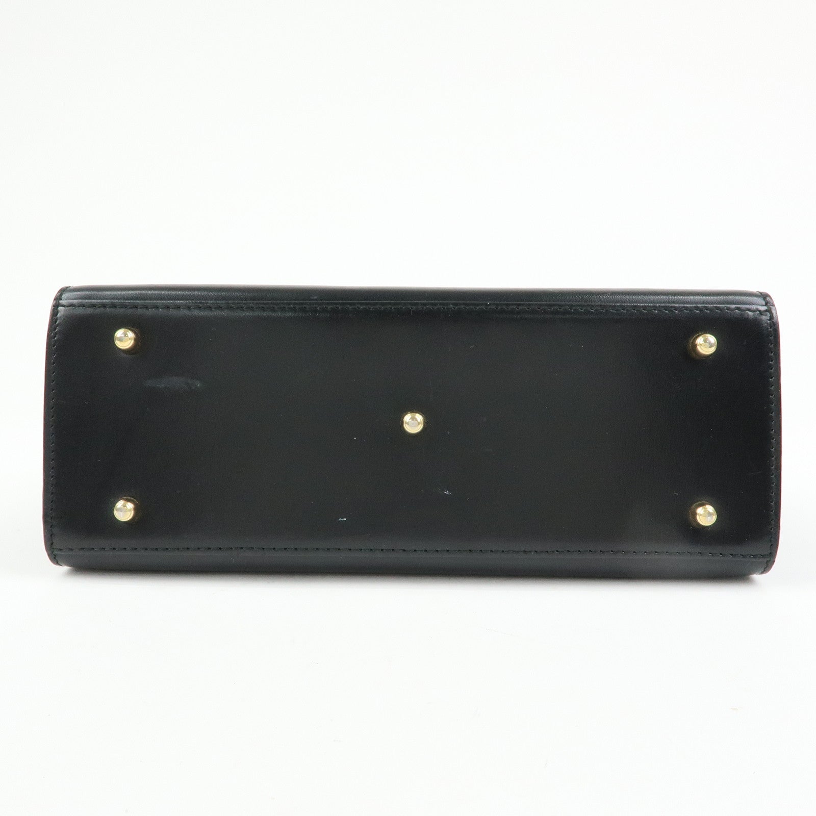 GUCCI Lady Lock Calf Leather 2Way Hand Bag Black