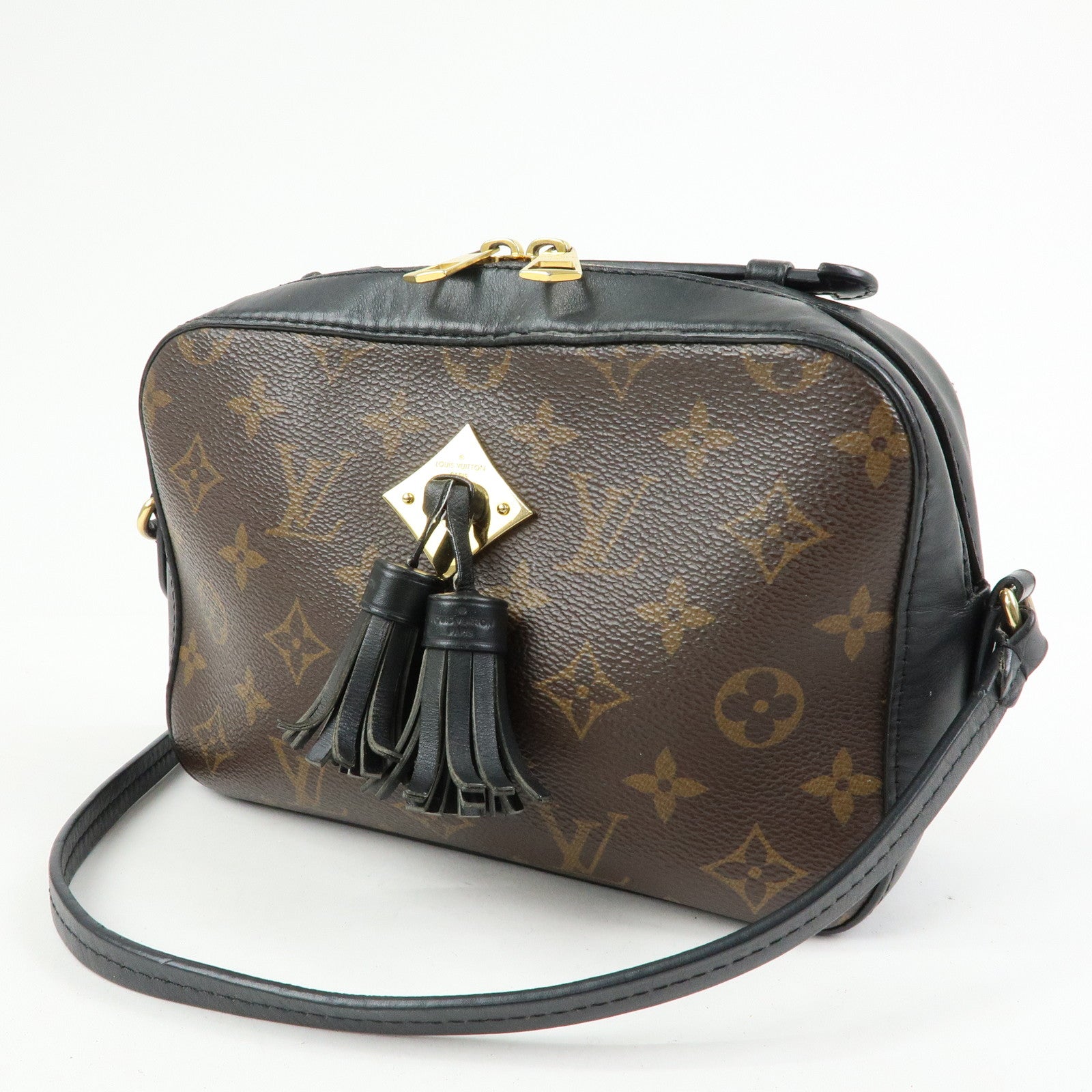 Louis Vuitton Monogram Canvas Leather Saintonge Shoulder Bag M43555