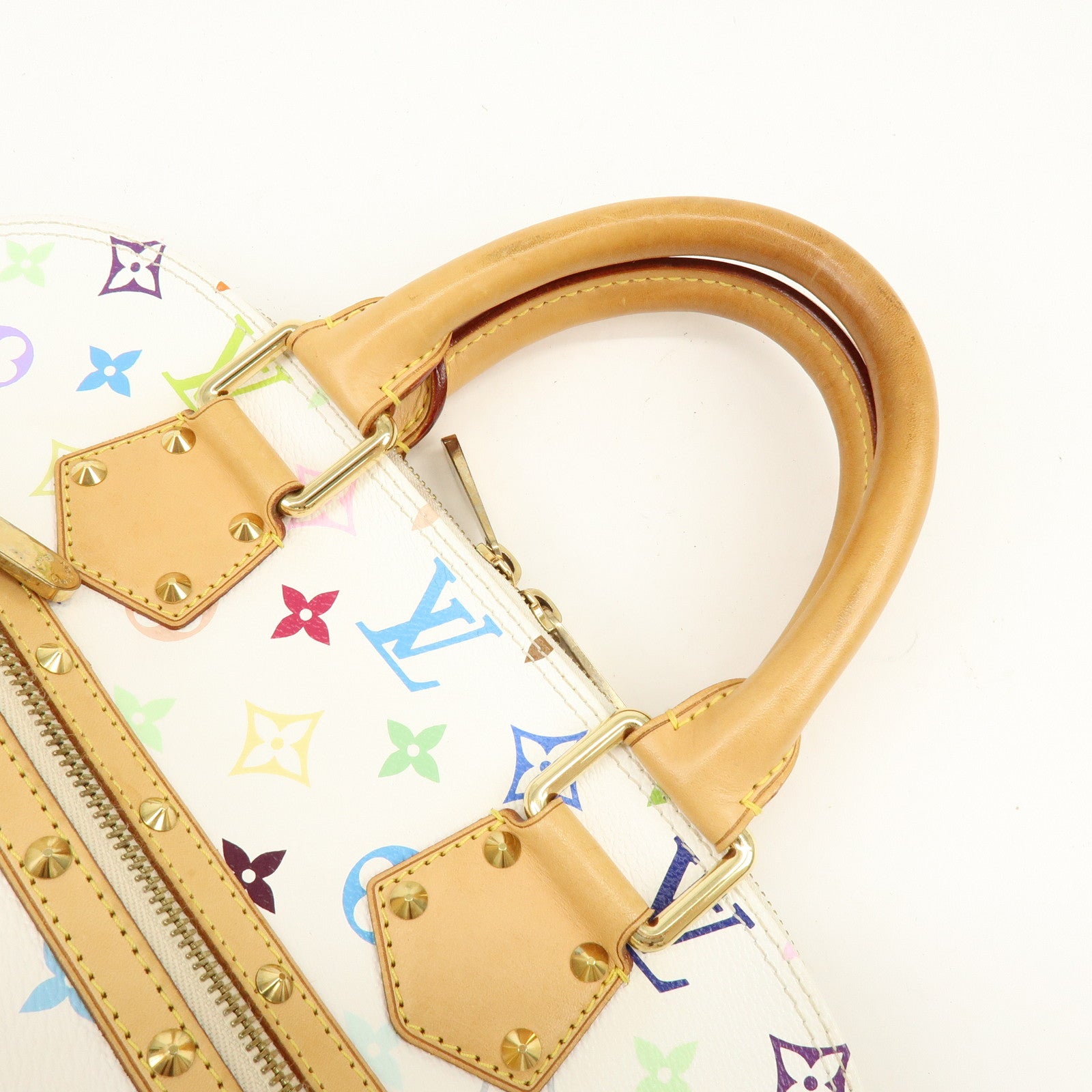 Louis Vuitton Monogram Multicolor Alma PM Hand Bag Blanc M92647