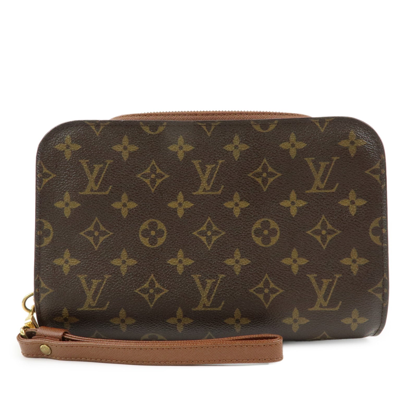 Louis Vuitton Monogram Orsay Clutch Bag Pouch Brown M51790