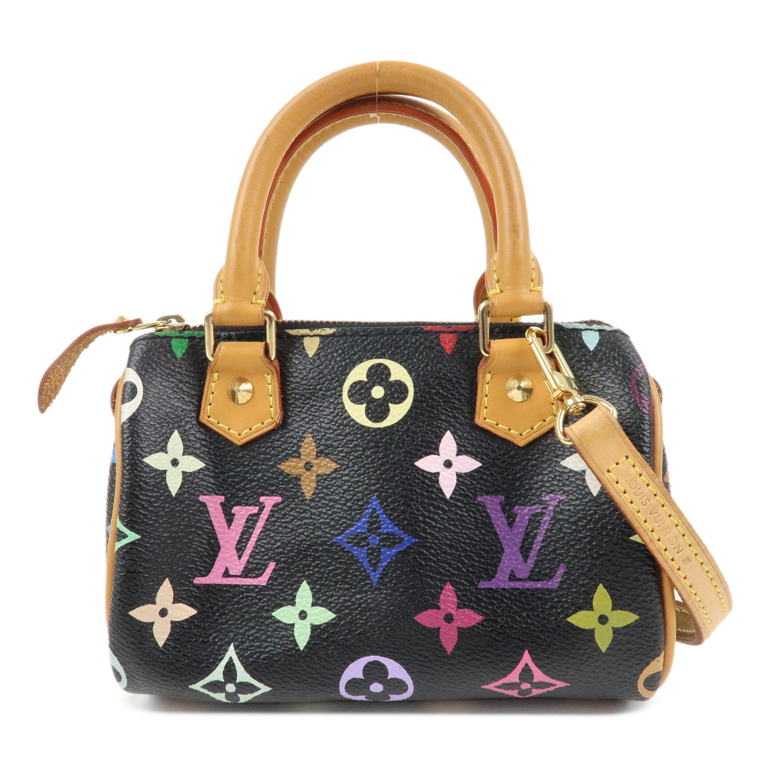 Louis Vuitton Monogram Multicolor Mini Speedy Mini Bag Noir M92644