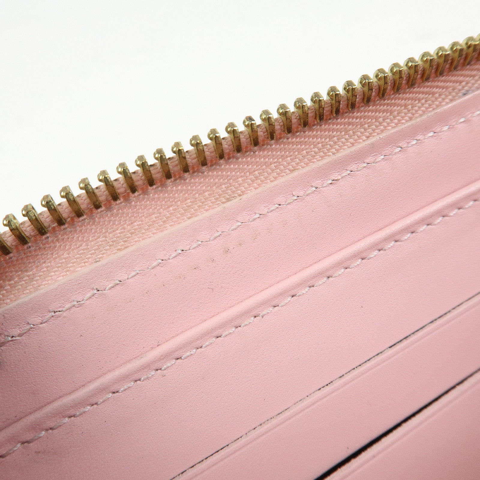 Louis Vuitton Monogram Vernis Zippy Wallet Rose Ballerine M61226