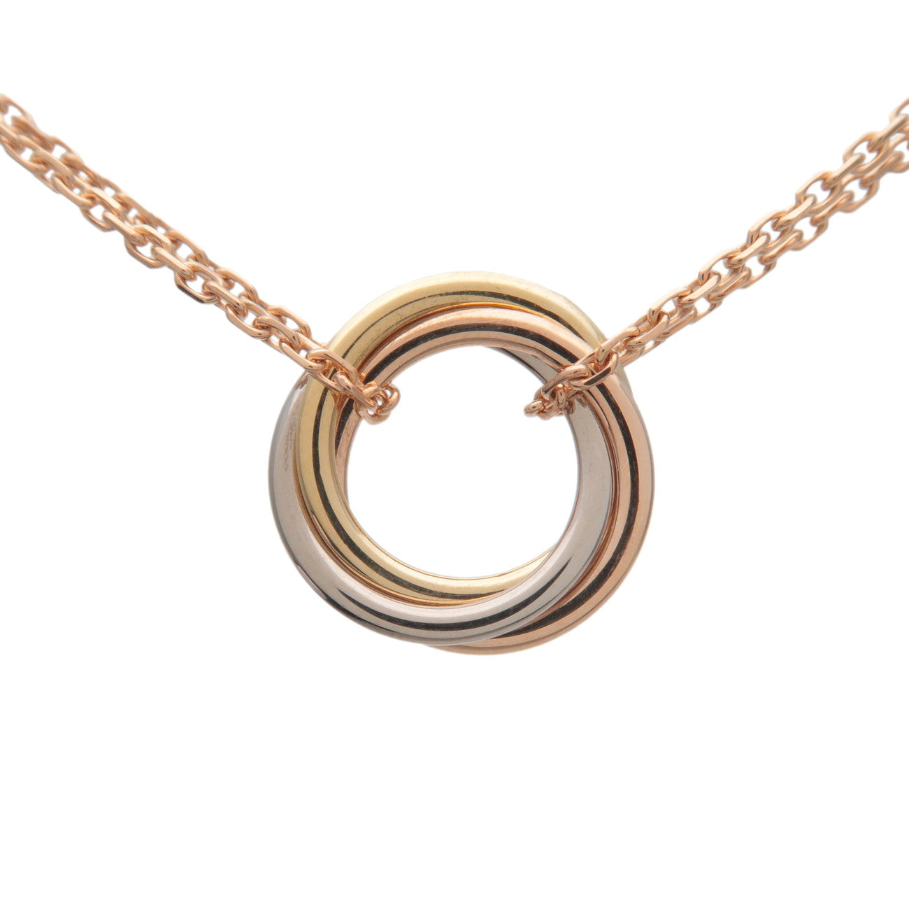 Cartier Sweet Trinity Necklace K18 750 Yellow/White/Rose Gold