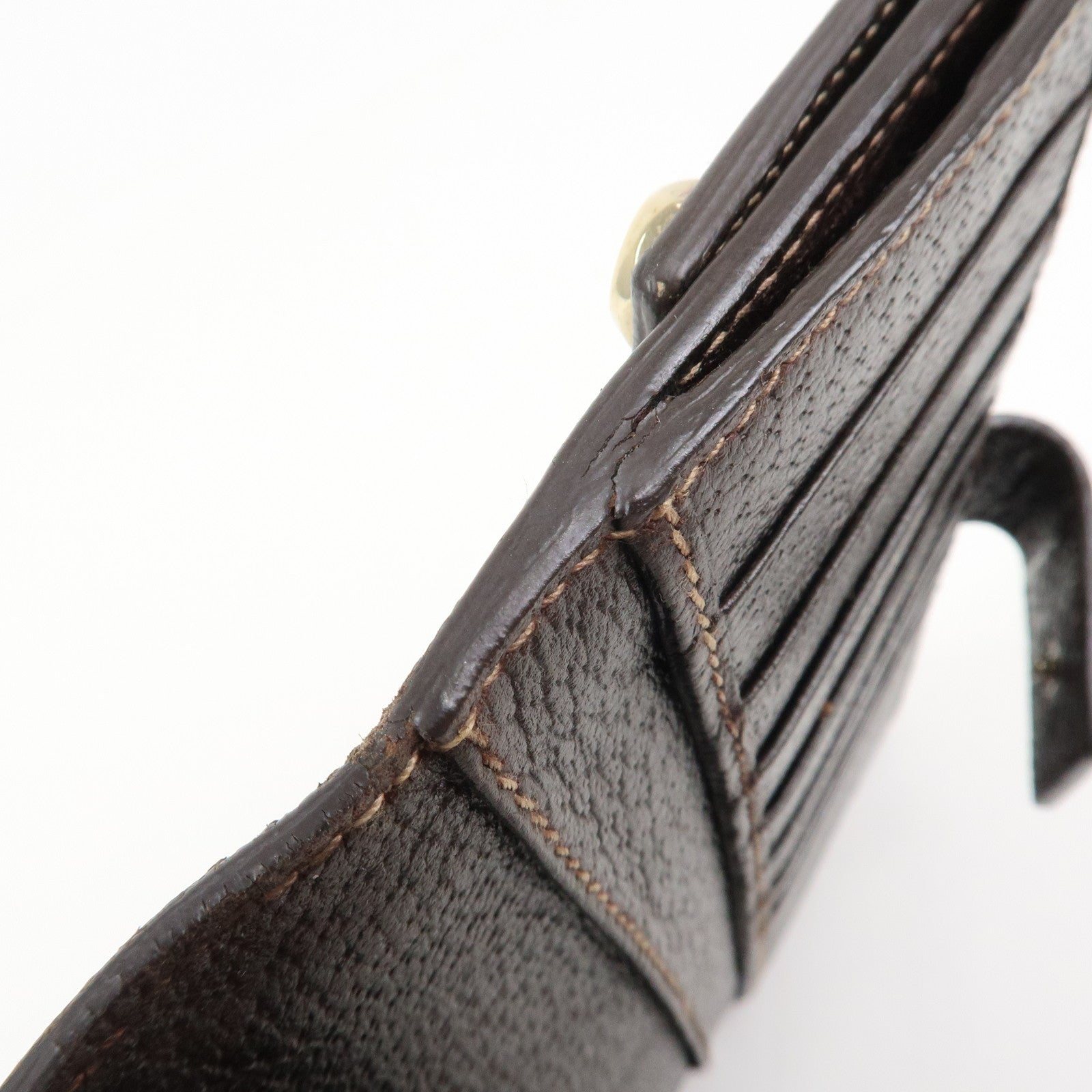 GUCCI Set Of 2 Suede Leather Bi-Fold Long Wallet 499359 153211