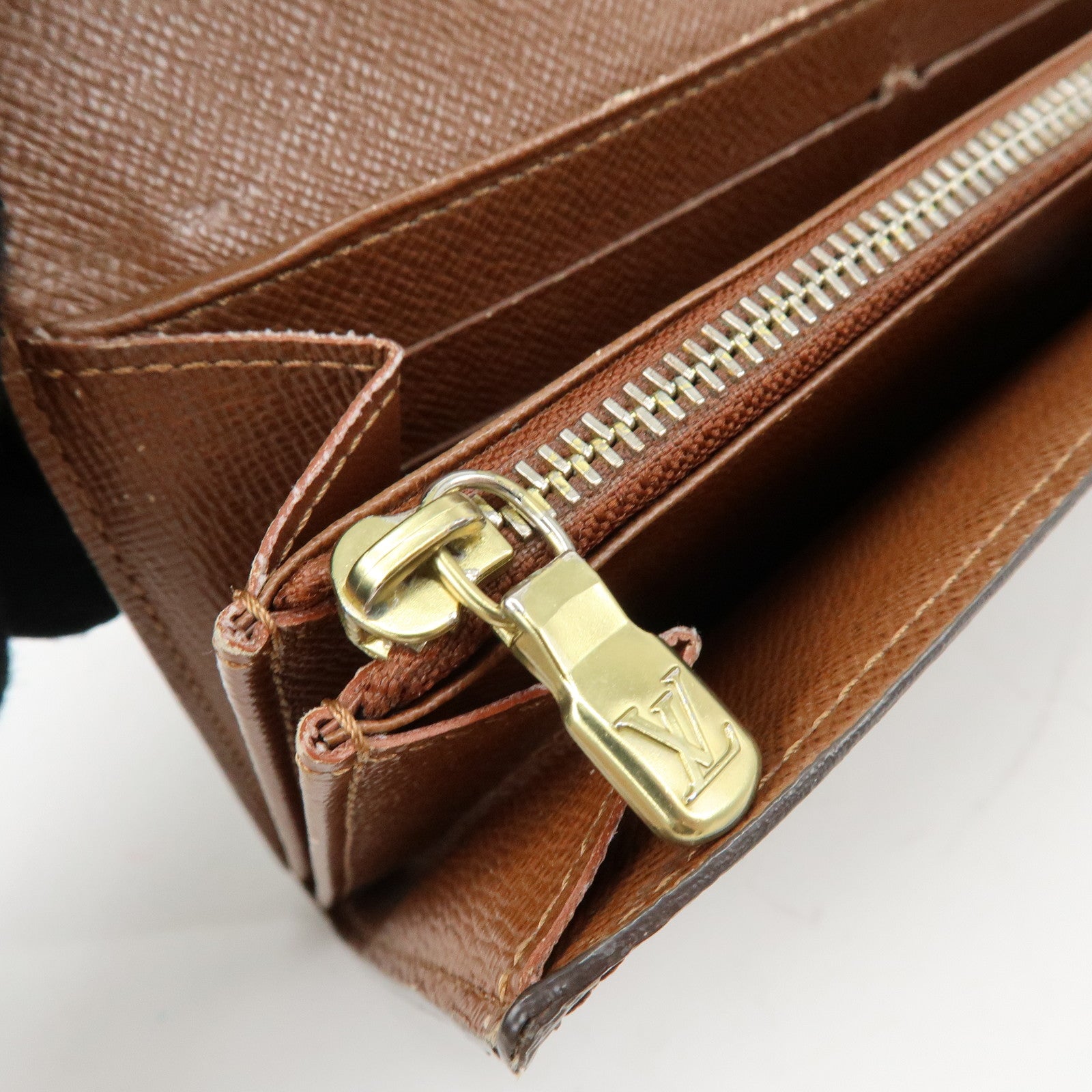 Louis Vuitton Monogram Portefeuille Sarah Long Wallet Brown M61734