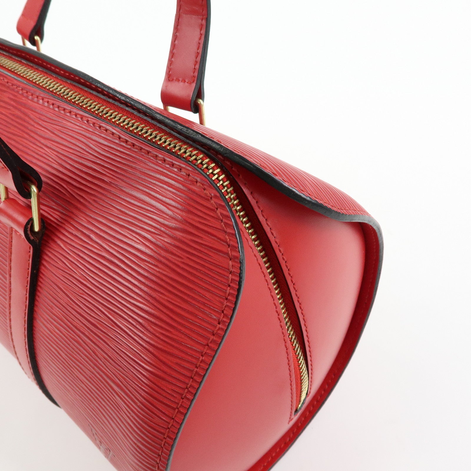 Louis Vuitton Epi Soufflot Leather Hand Bag Castillian Red M52227
