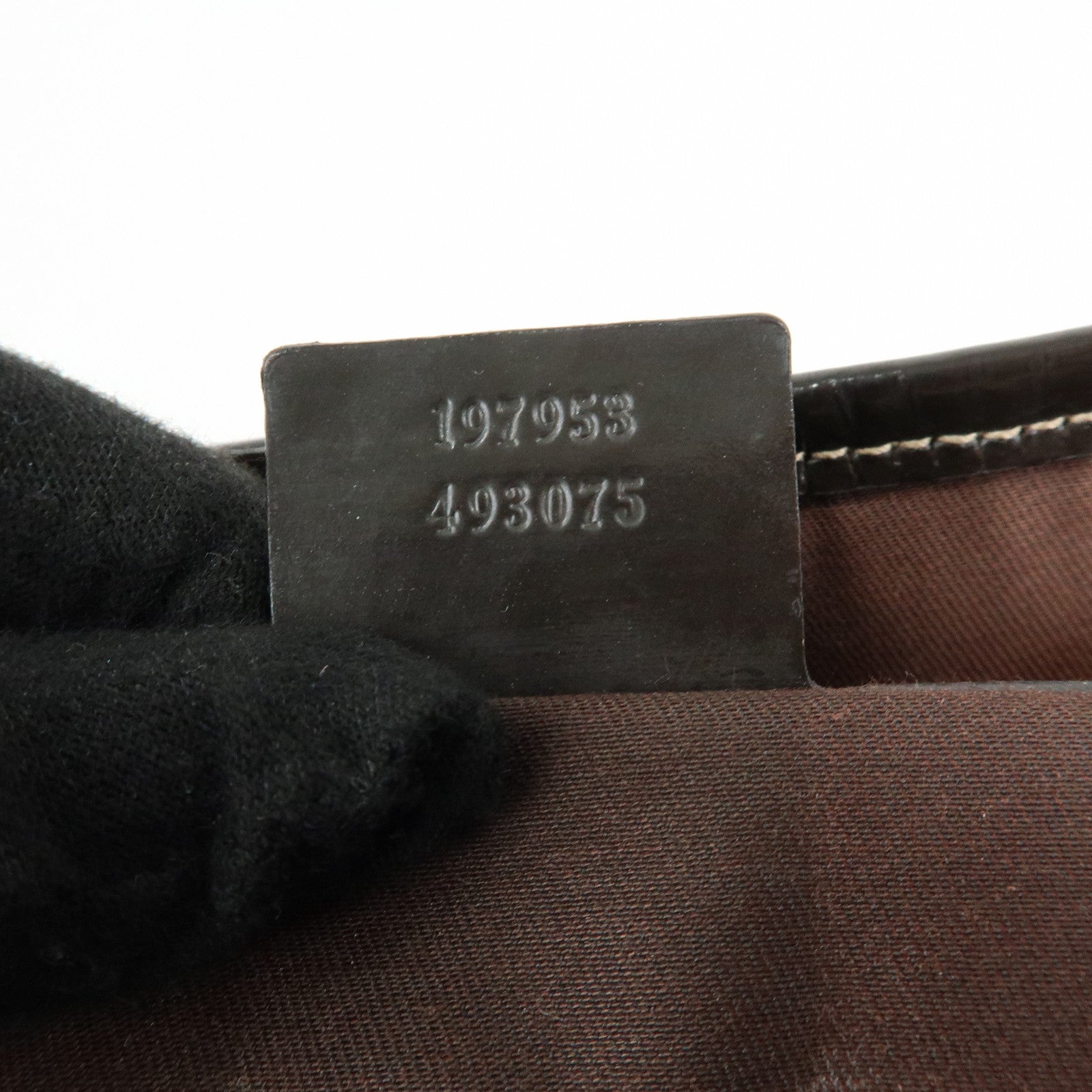 GUCCI GG Supreme Patent Leather Tote Bag Shoulder Bag Beige 197953