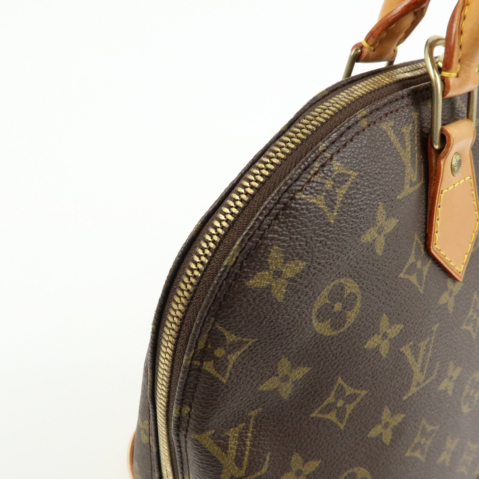 Louis Vuitton Monogram Alma Hand Bag Brown M51130