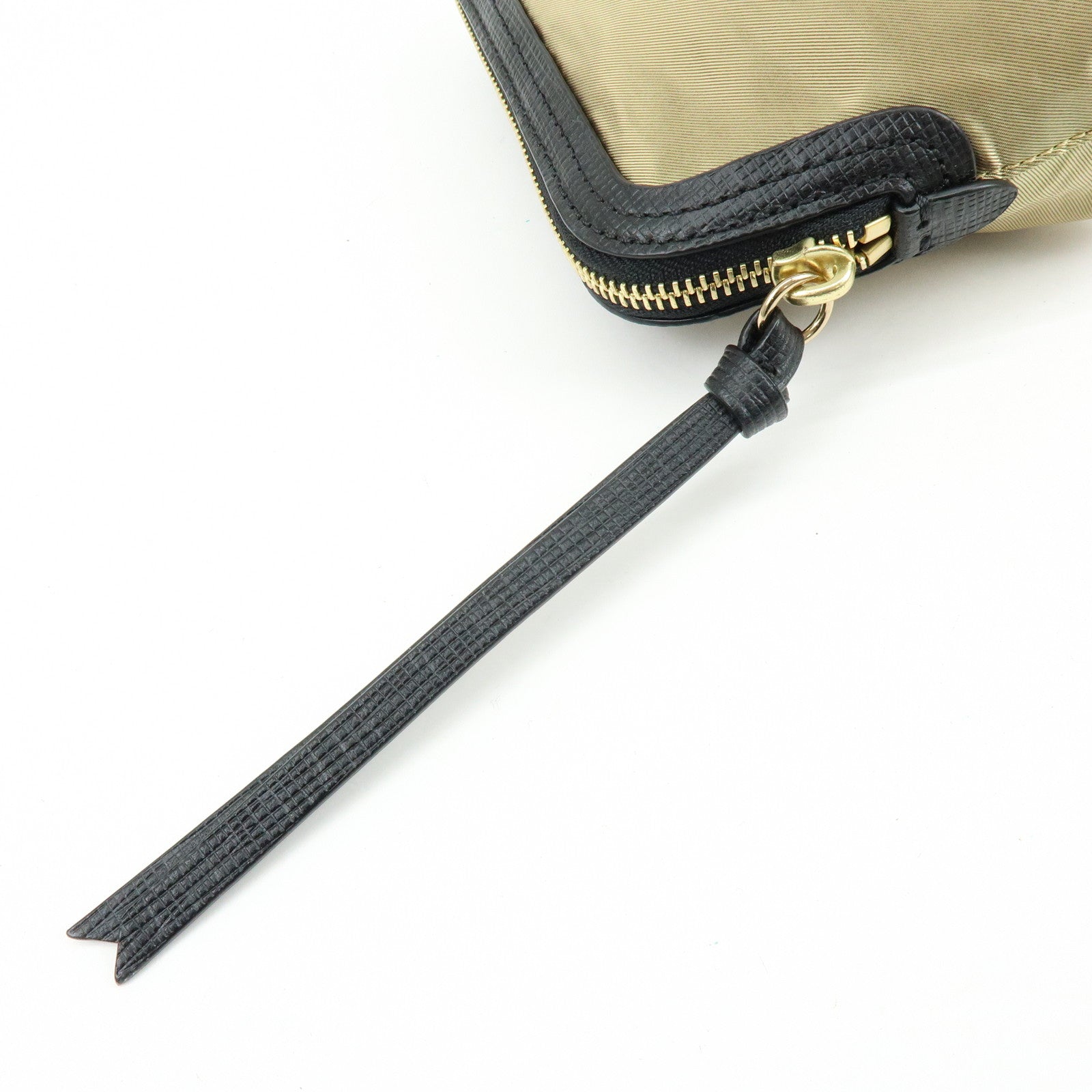 BURBERRY Nova Plaid Set of 2 Canvas Pouch Cosmetic Case Brown Gold