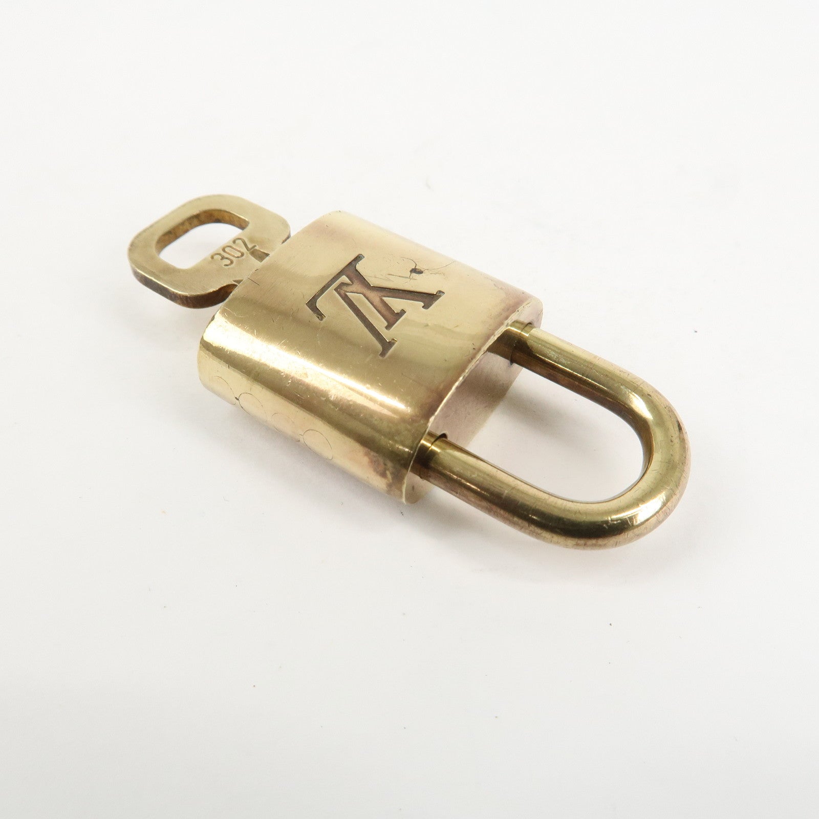 Louis Vuitton Set of 10 Lock & Key Cadena Key Lock Metal Gold Used