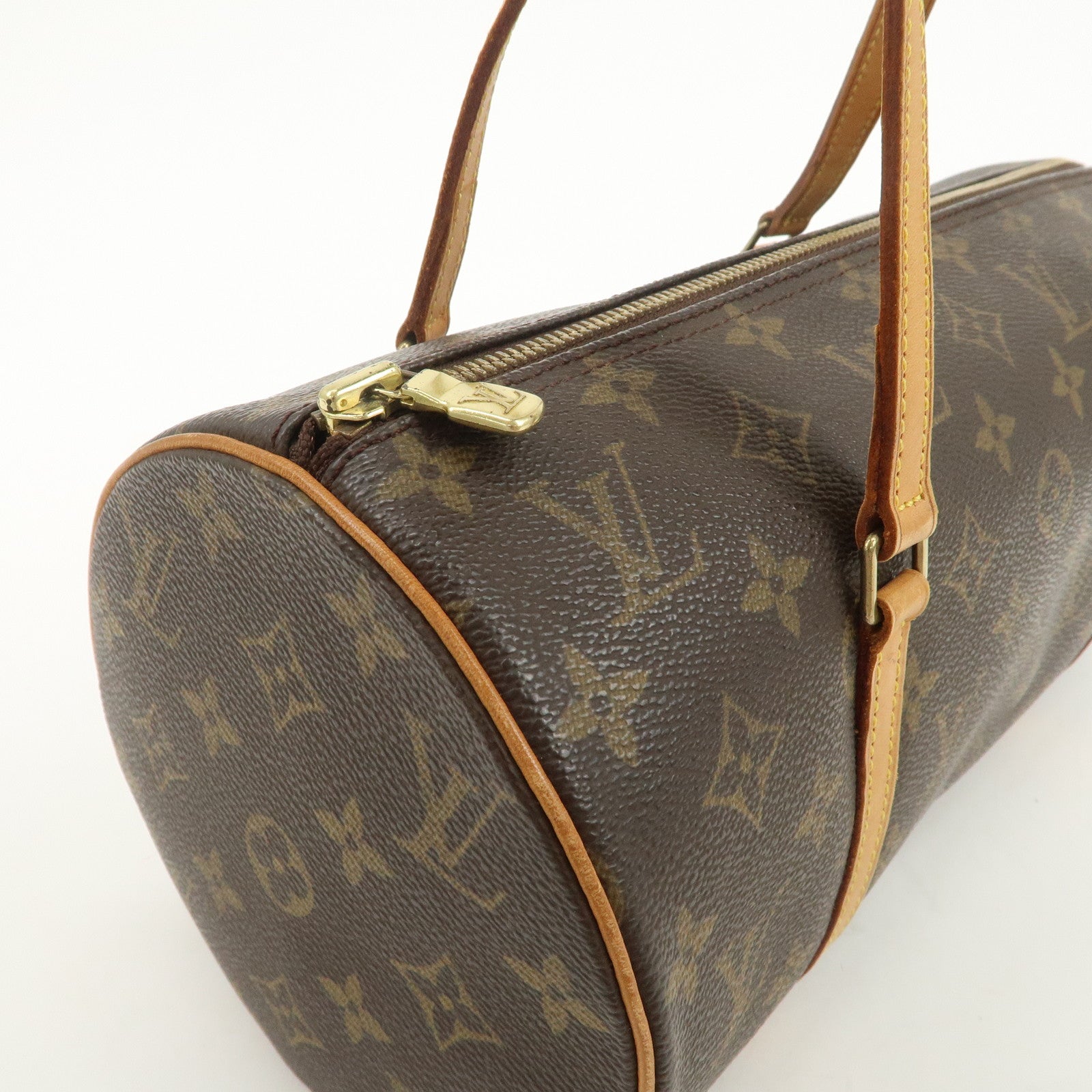 Louis Vuitton Monogram Papillon 30 Hand Bag New Style Brown M51385
