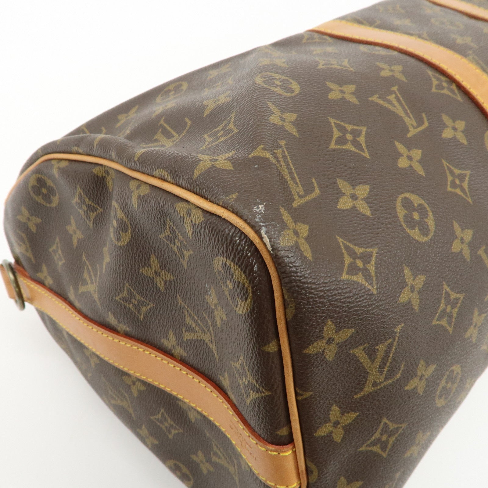 Louis Vuitton Monogram Keep All Bandouliere 45 Boston Bag M41418