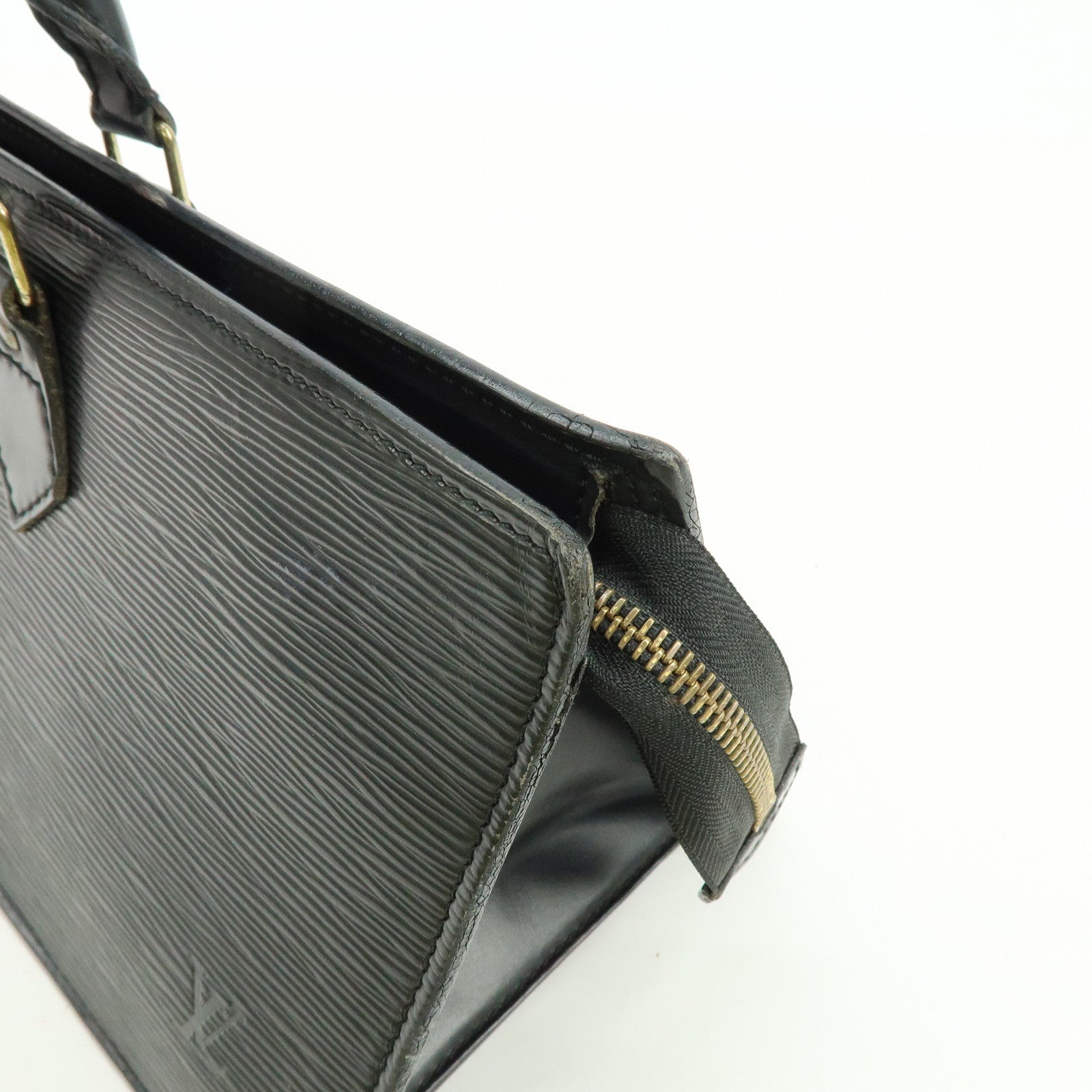 Louis Vuitton Epi Leather Sac Triangle Hand Bag Noir Black M52092