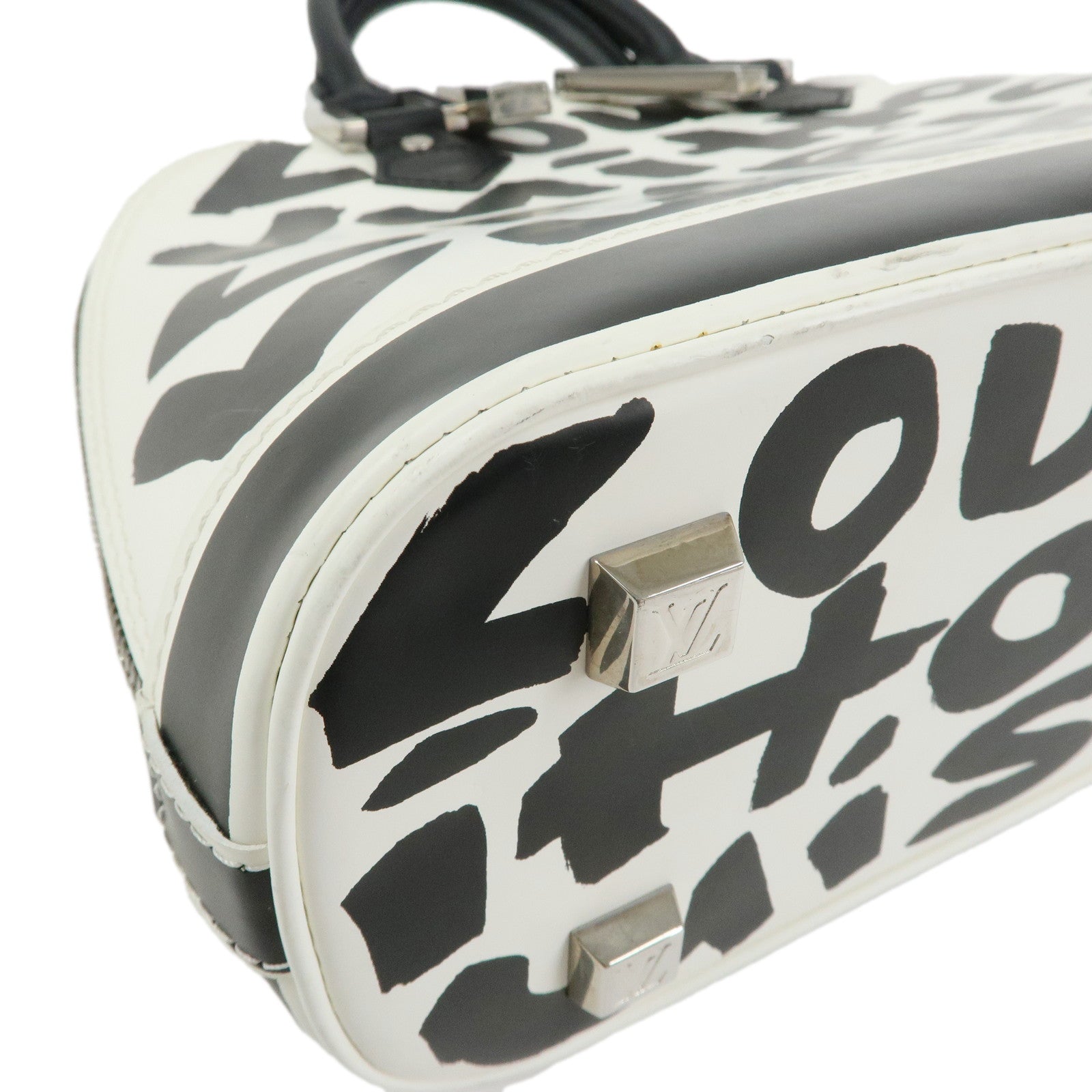 Louis Vuitton Monogram Graffiti Alma MM Hand Bag 2001 SS M92179