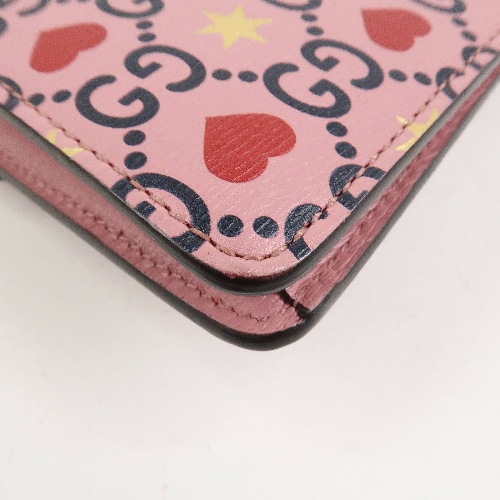 GUCCI Dionysus Leather Chain Shoulder Bag Valentine Limited 421970