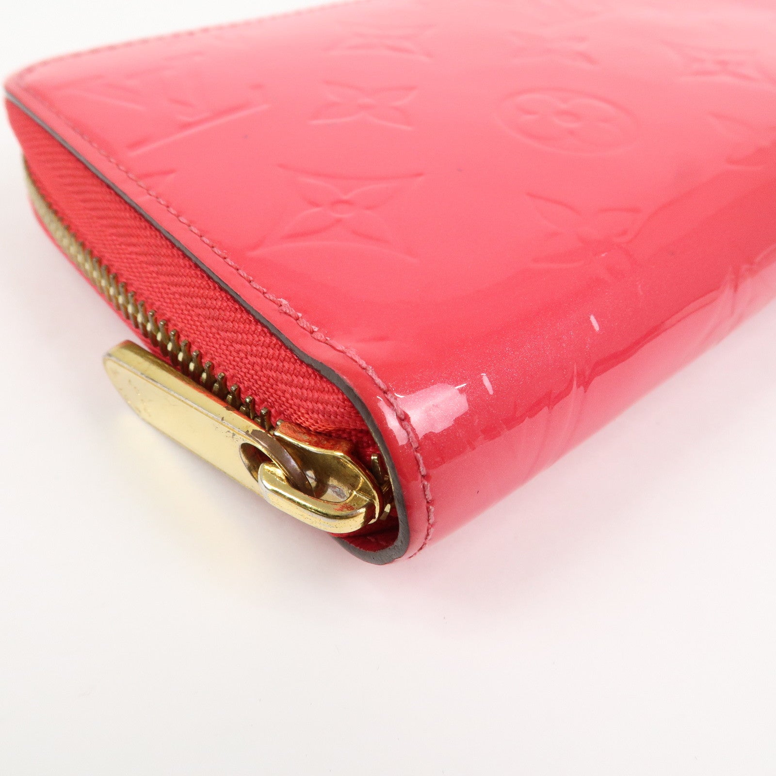 Louis Vuitton Monogram Vernis Zippy Wallet Rouge Grenadine M91732